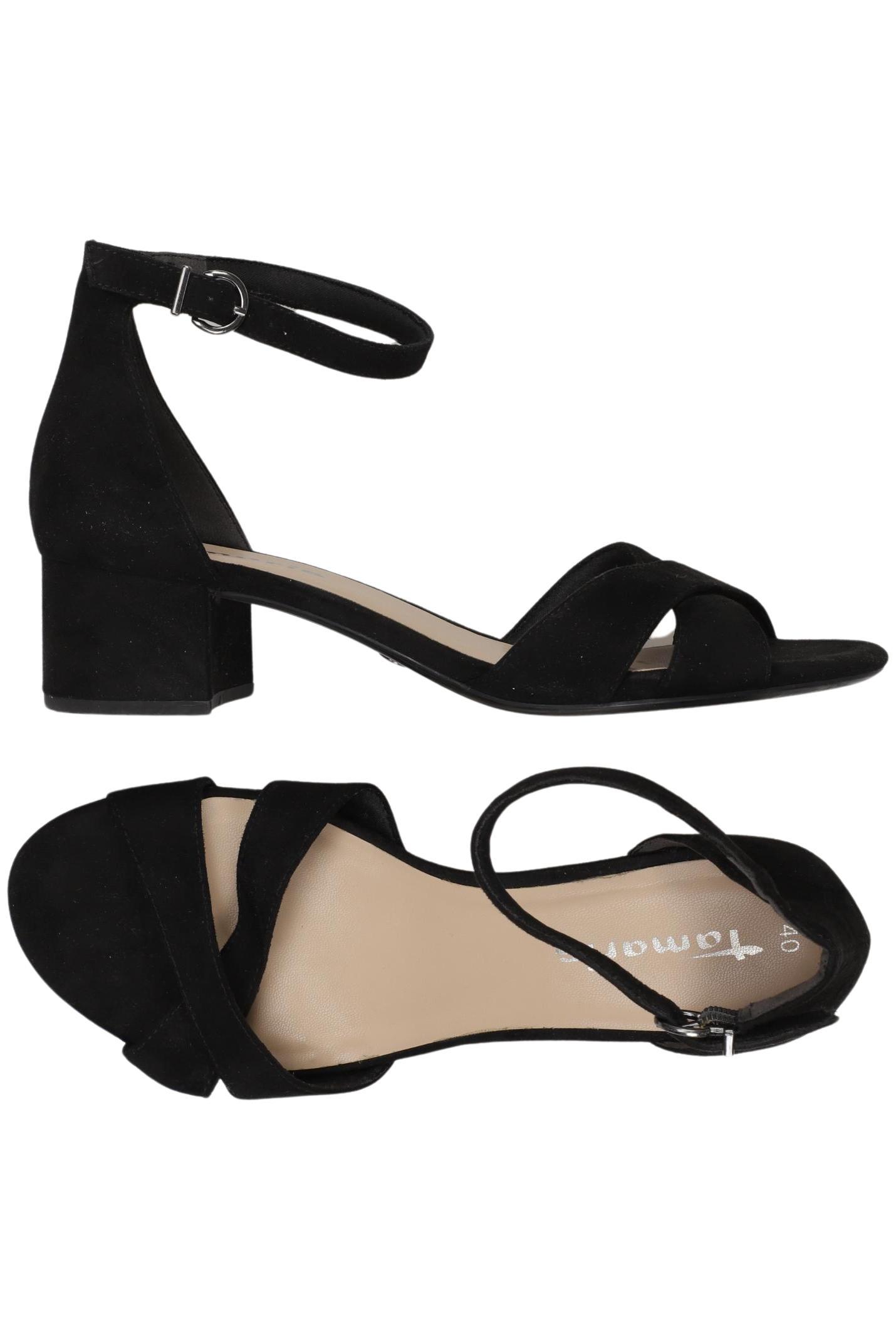 

Tamaris Damen Sandale, schwarz, Gr. 40