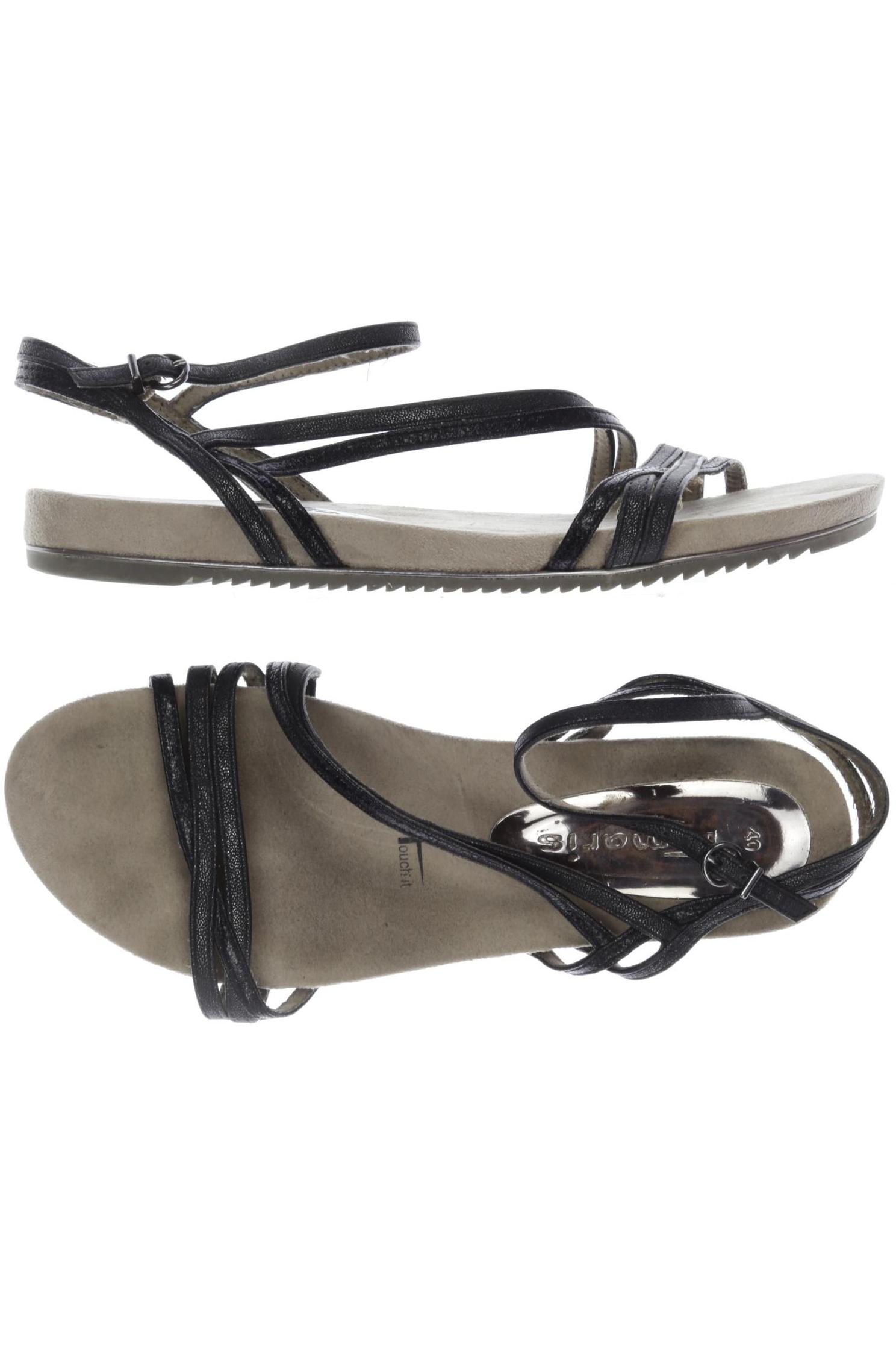 

Tamaris Damen Sandale, schwarz, Gr. 40