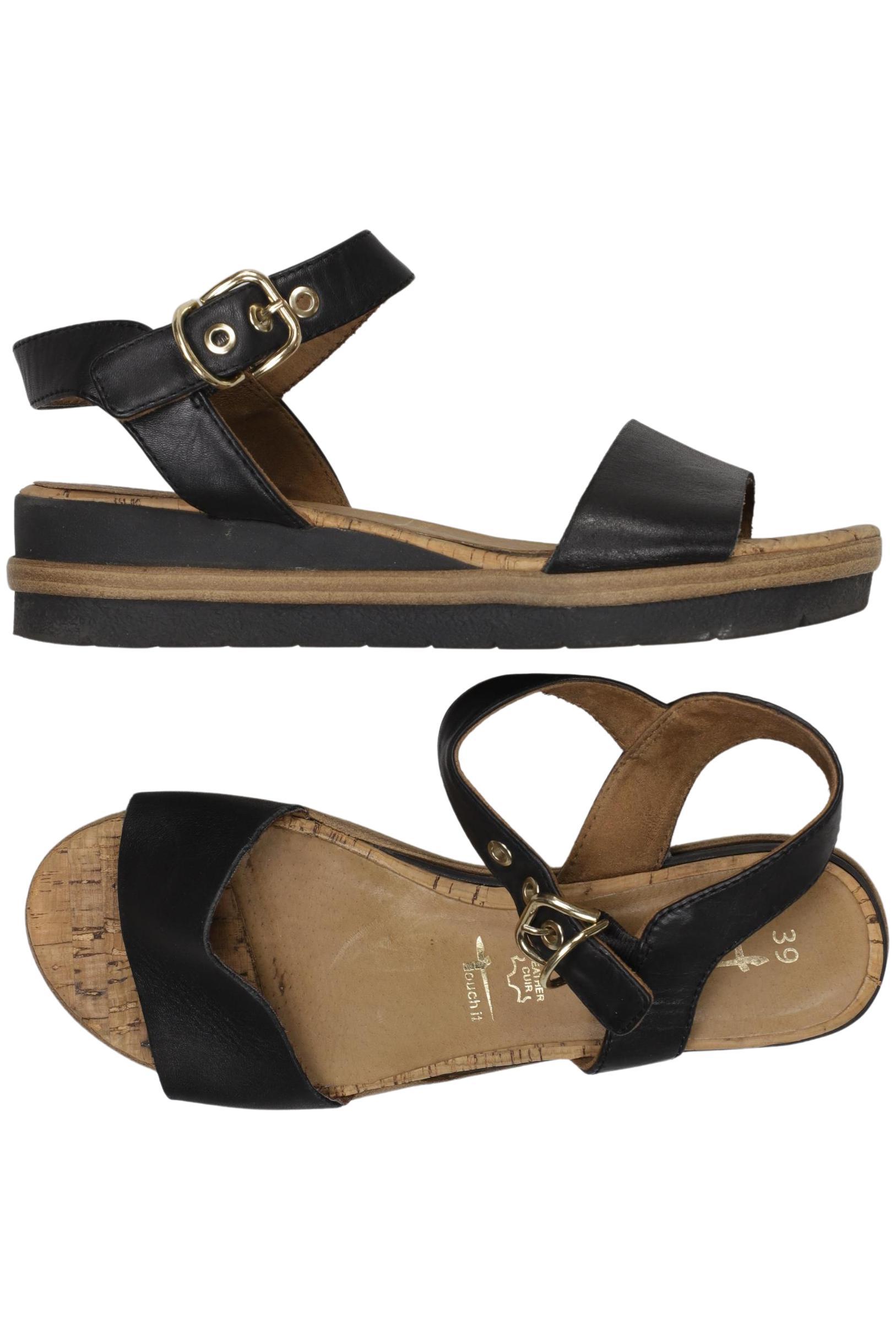 

Tamaris Damen Sandale, schwarz, Gr. 39