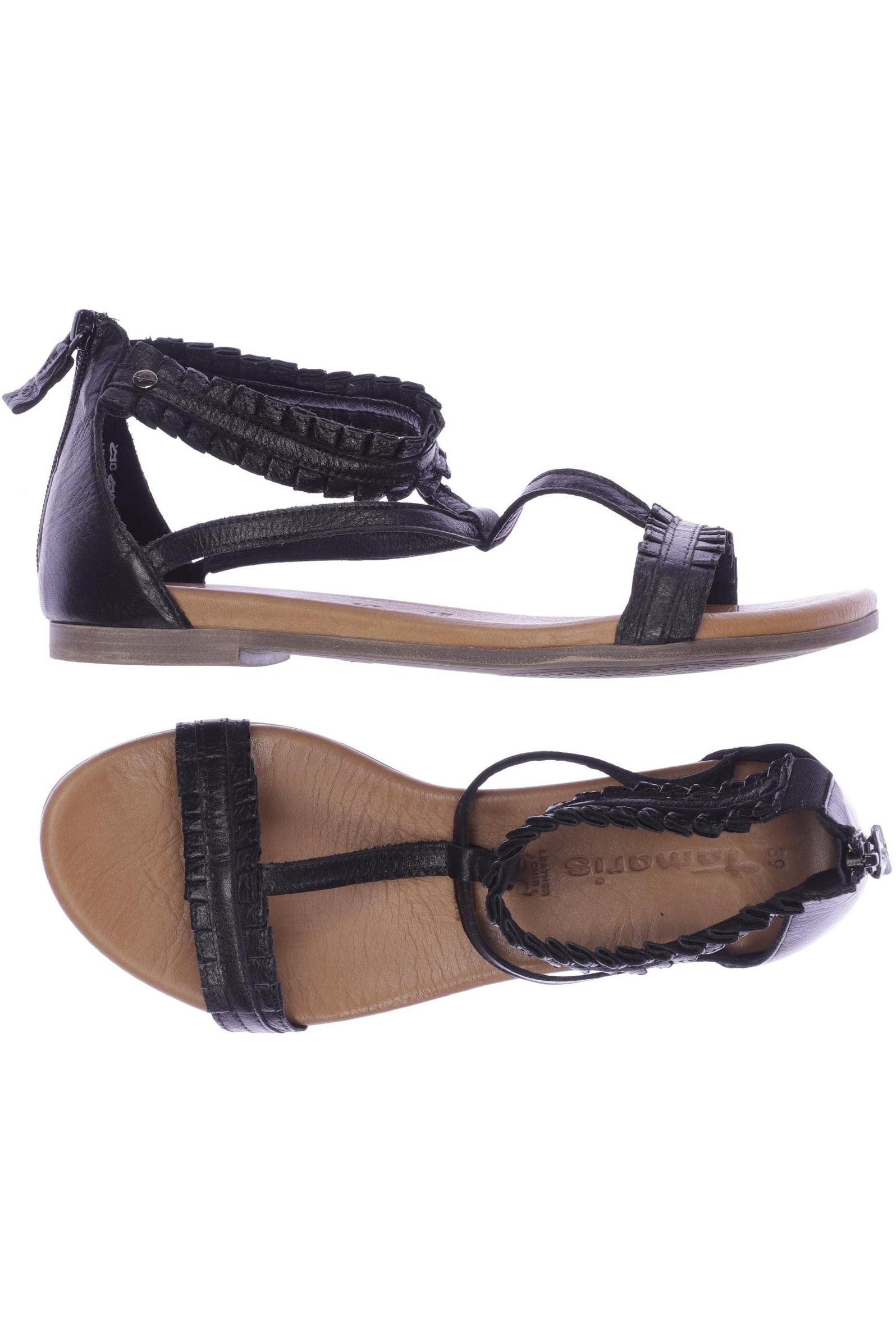 

Tamaris Damen Sandale, schwarz, Gr. 39