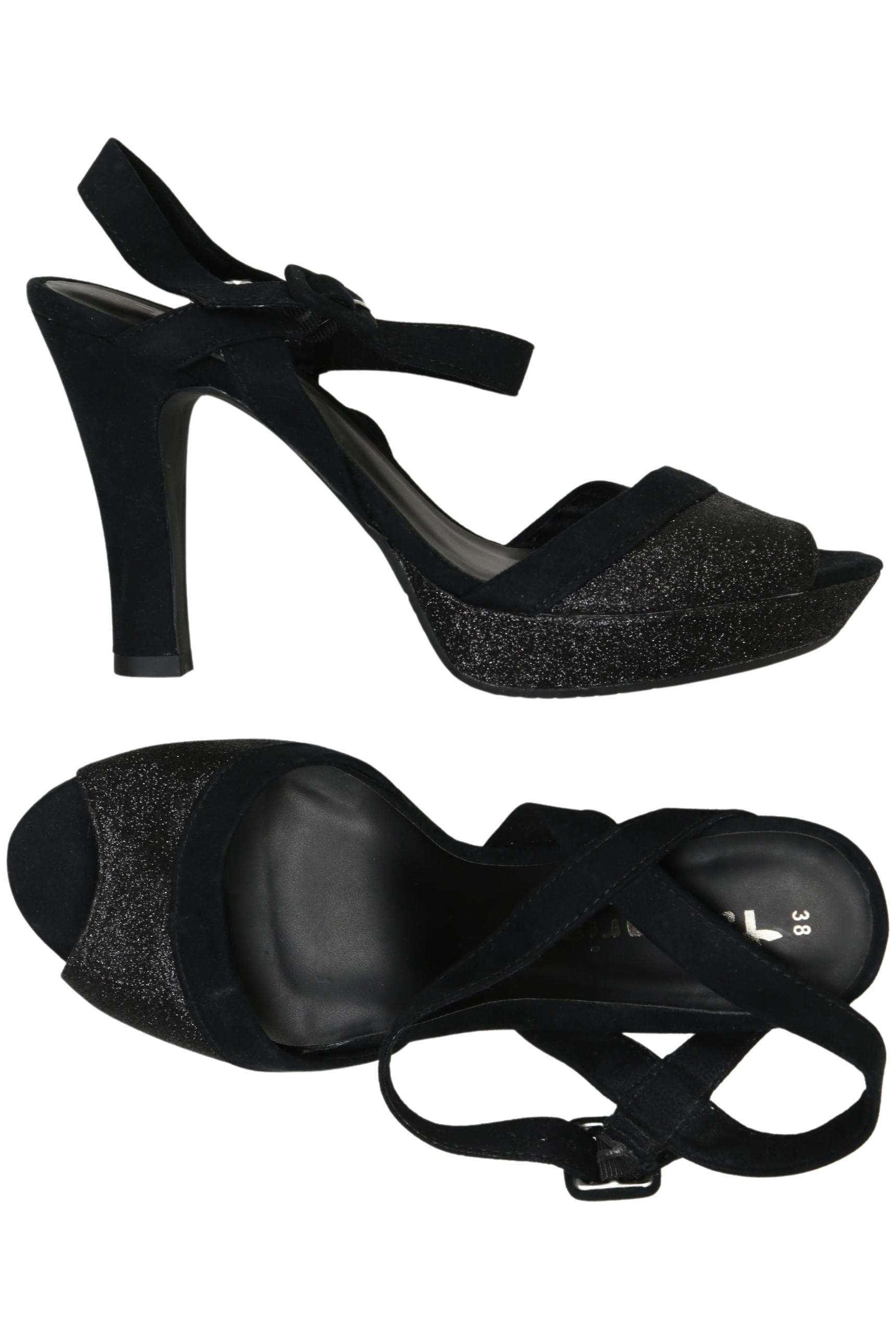 

Tamaris Damen Sandale, schwarz, Gr. 38