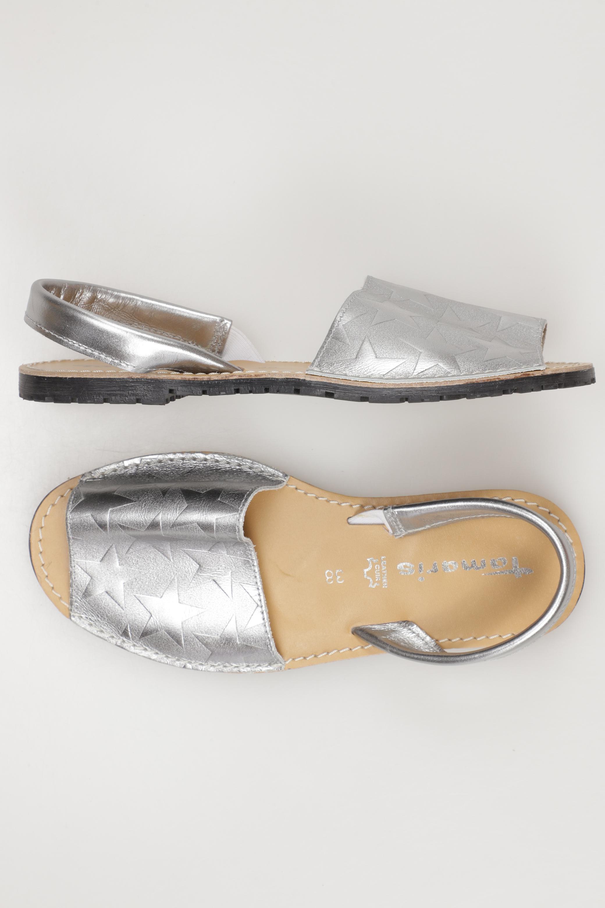 

Tamaris Damen Sandale, silber, Gr. 38