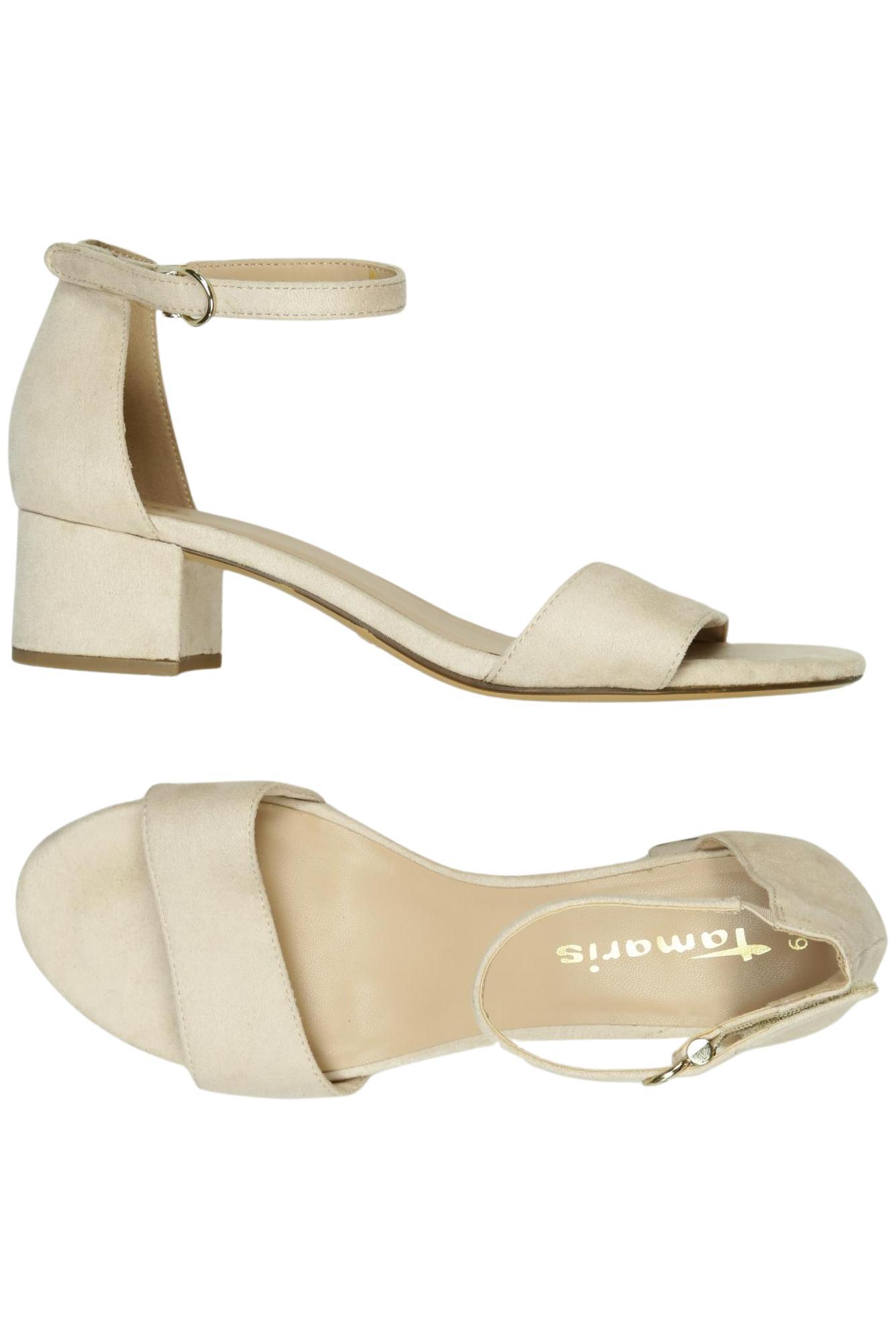 

Tamaris Damen Sandale, beige, Gr. 39
