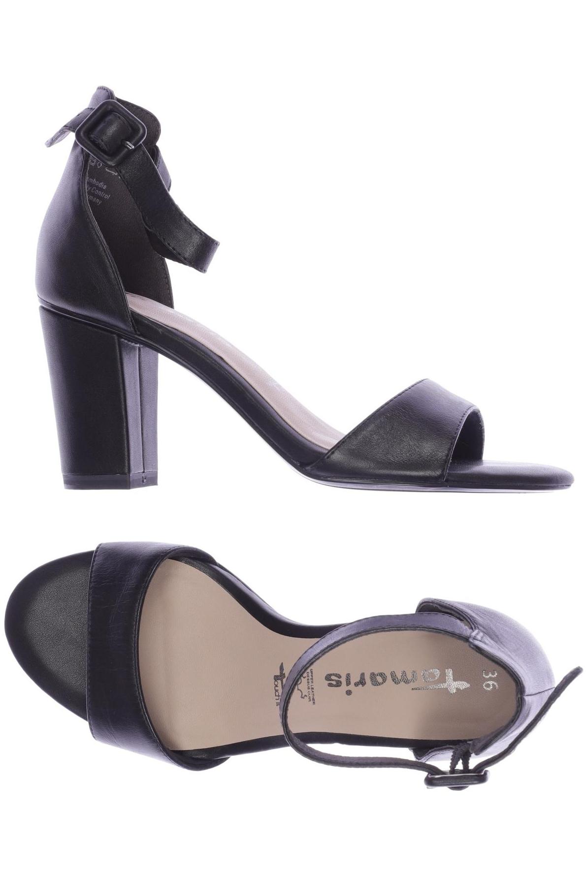 

Tamaris Damen Sandale, schwarz, Gr. 36