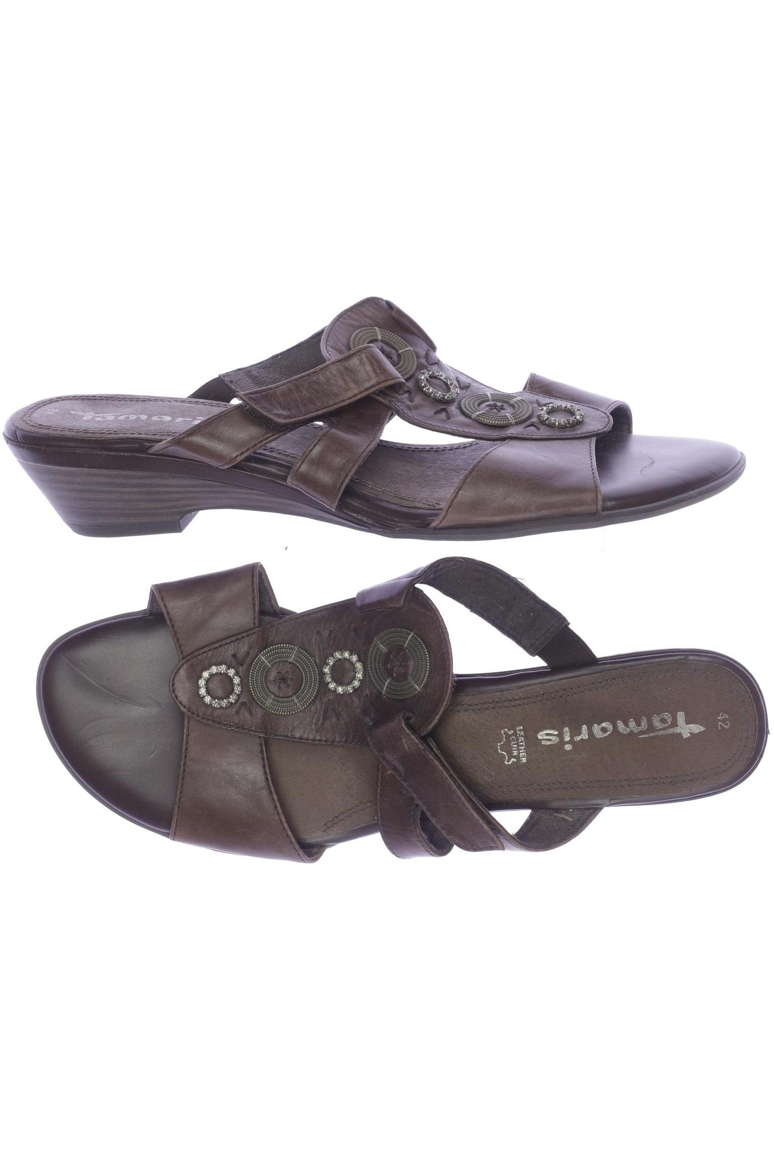 

Tamaris Damen Sandale, braun, Gr. 42