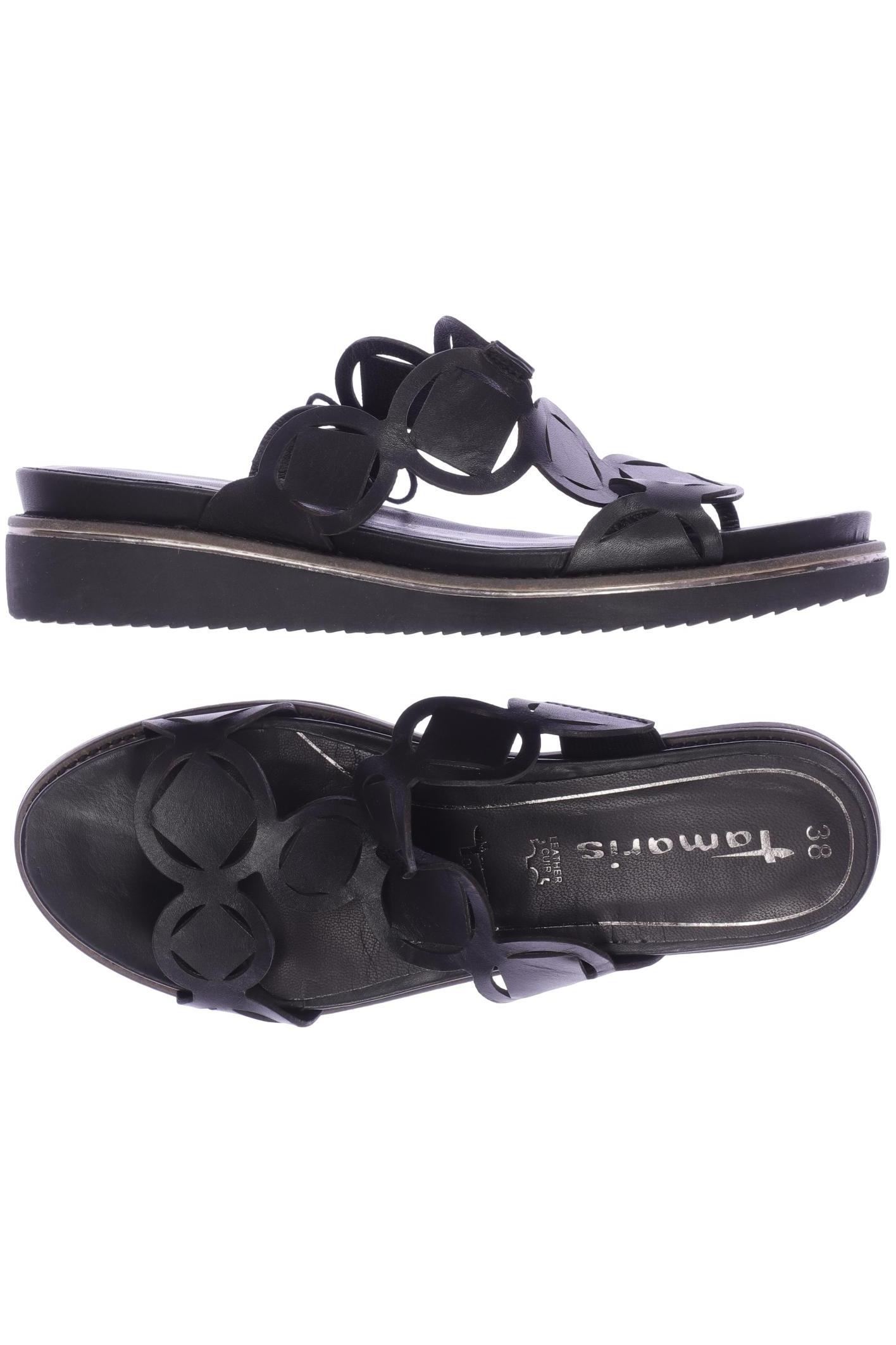 

Tamaris Damen Sandale, schwarz, Gr. 38