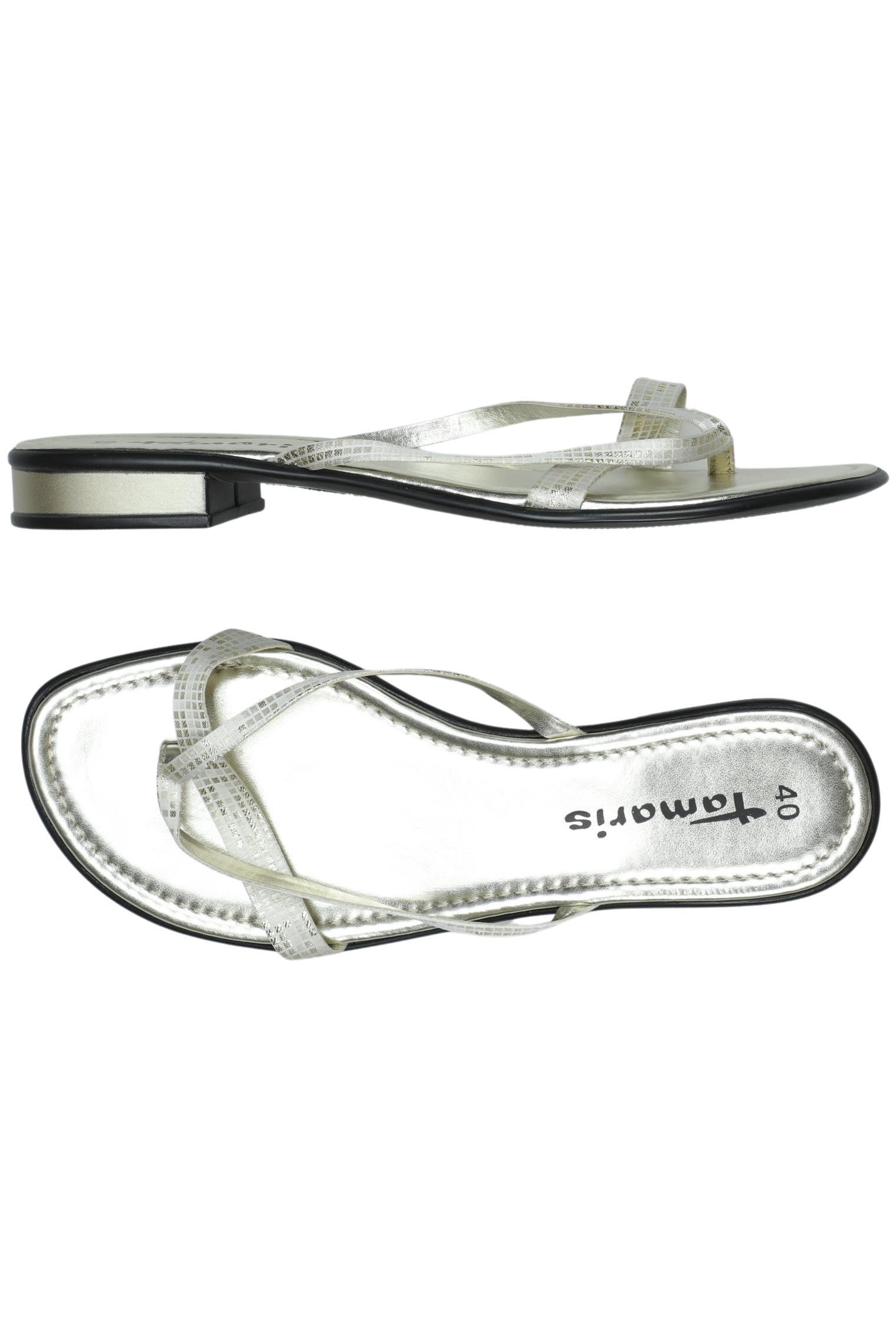 

Tamaris Damen Sandale, silber, Gr. 40