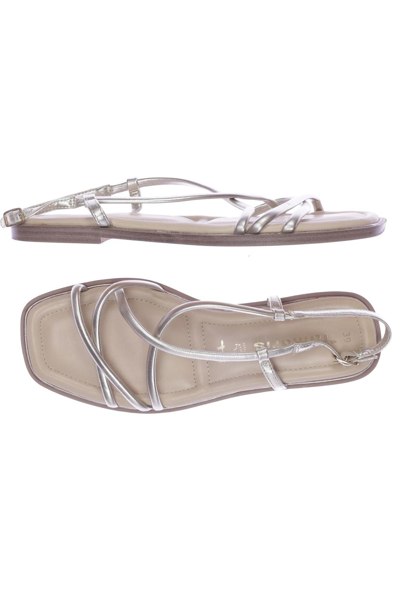 

Tamaris Damen Sandale, gold, Gr. 39