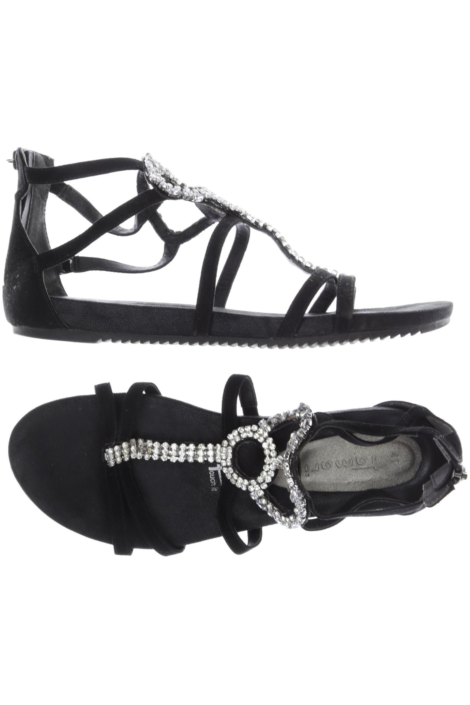 

Tamaris Damen Sandale, schwarz, Gr. 41