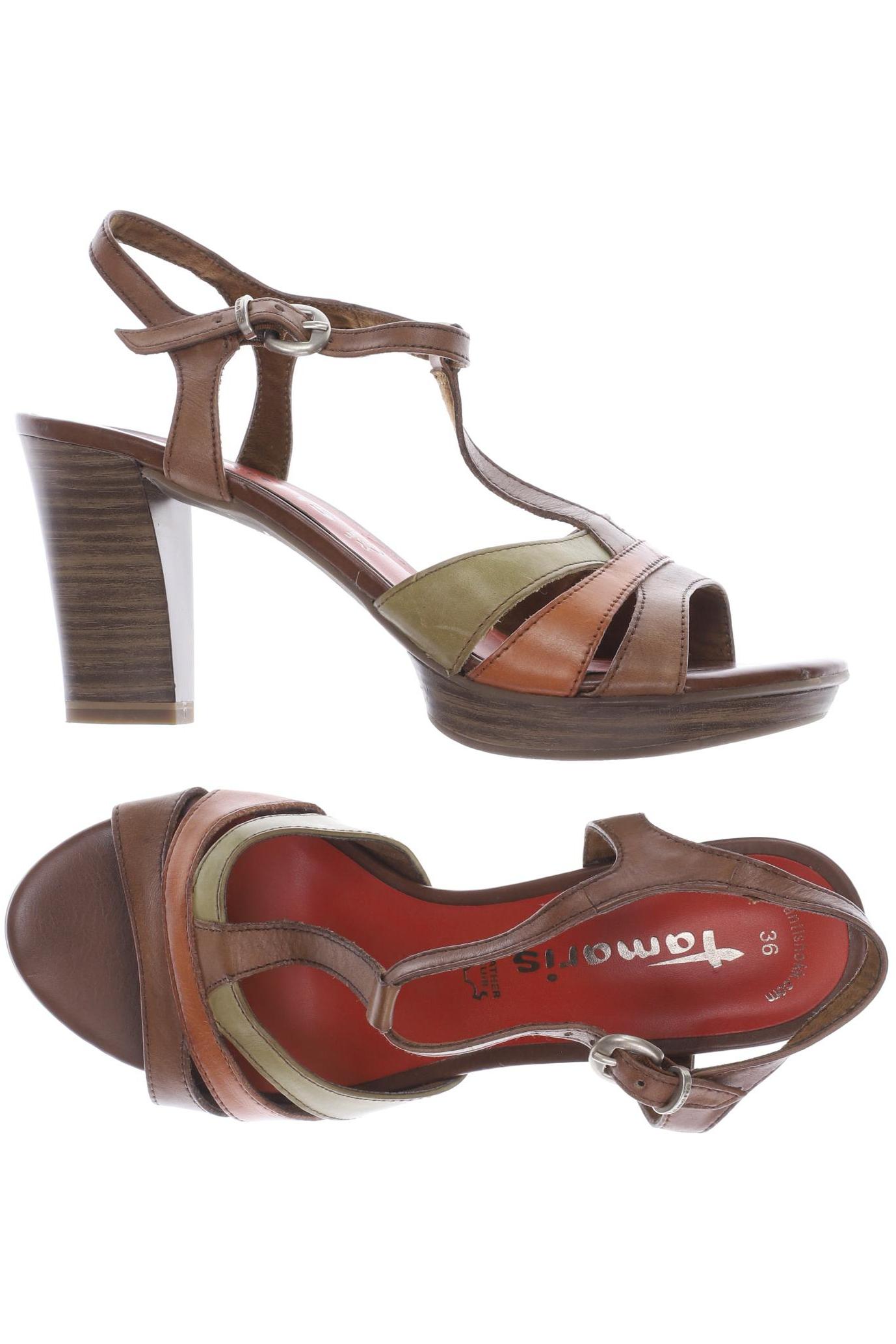 

Tamaris Damen Sandale, braun, Gr. 36
