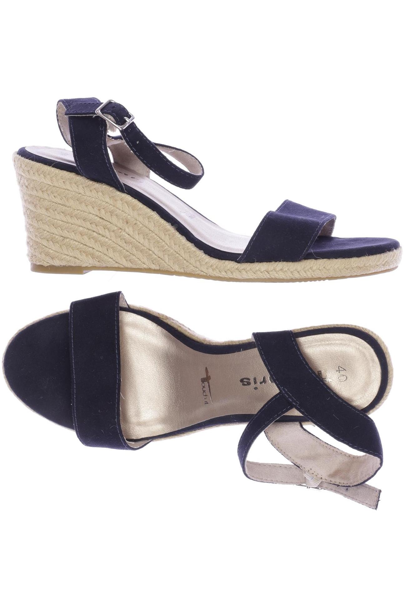 

Tamaris Damen Sandale, marineblau, Gr. 40