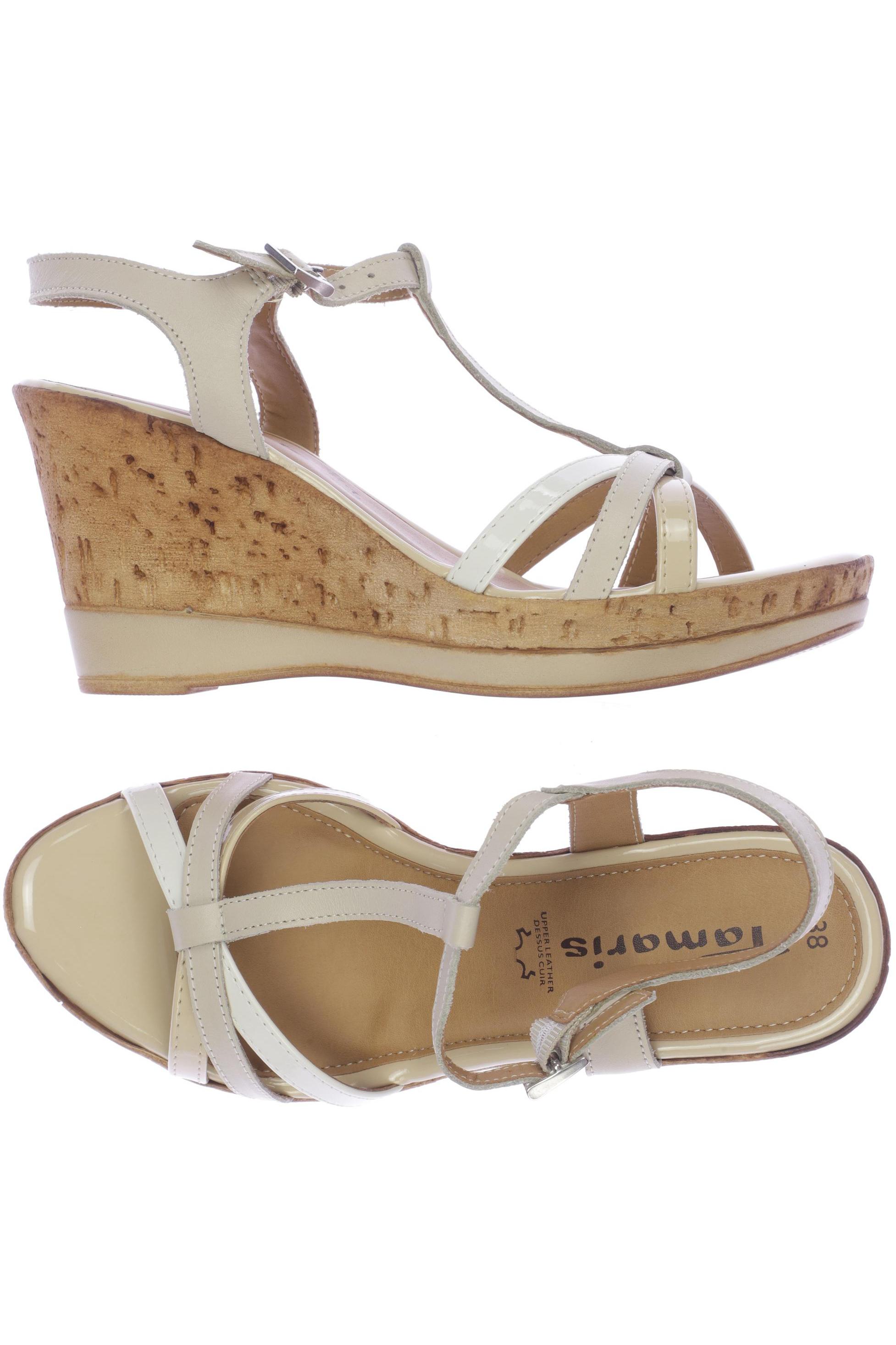 

Tamaris Damen Sandale, beige, Gr. 38