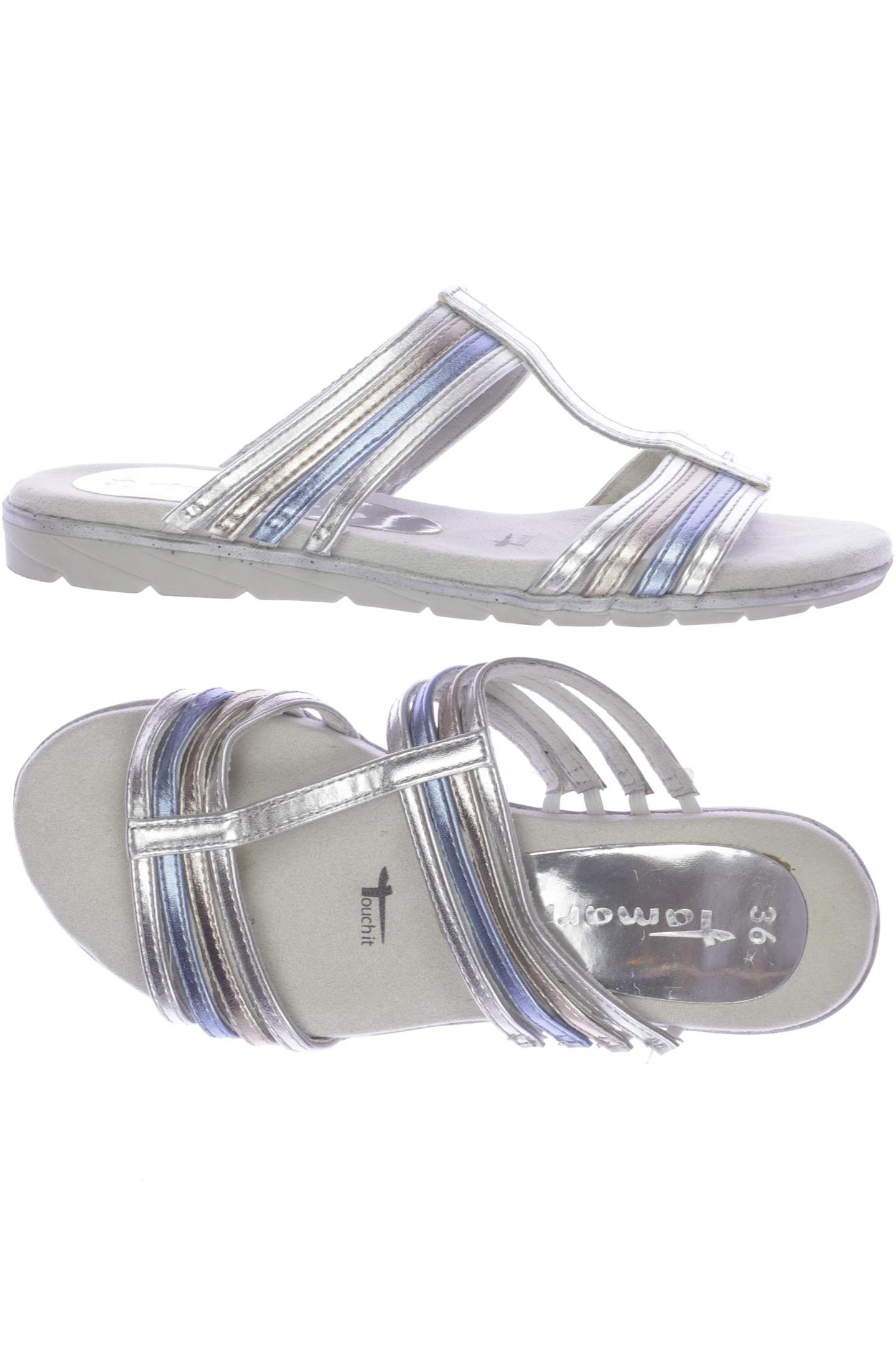 

Tamaris Damen Sandale, silber, Gr. 36