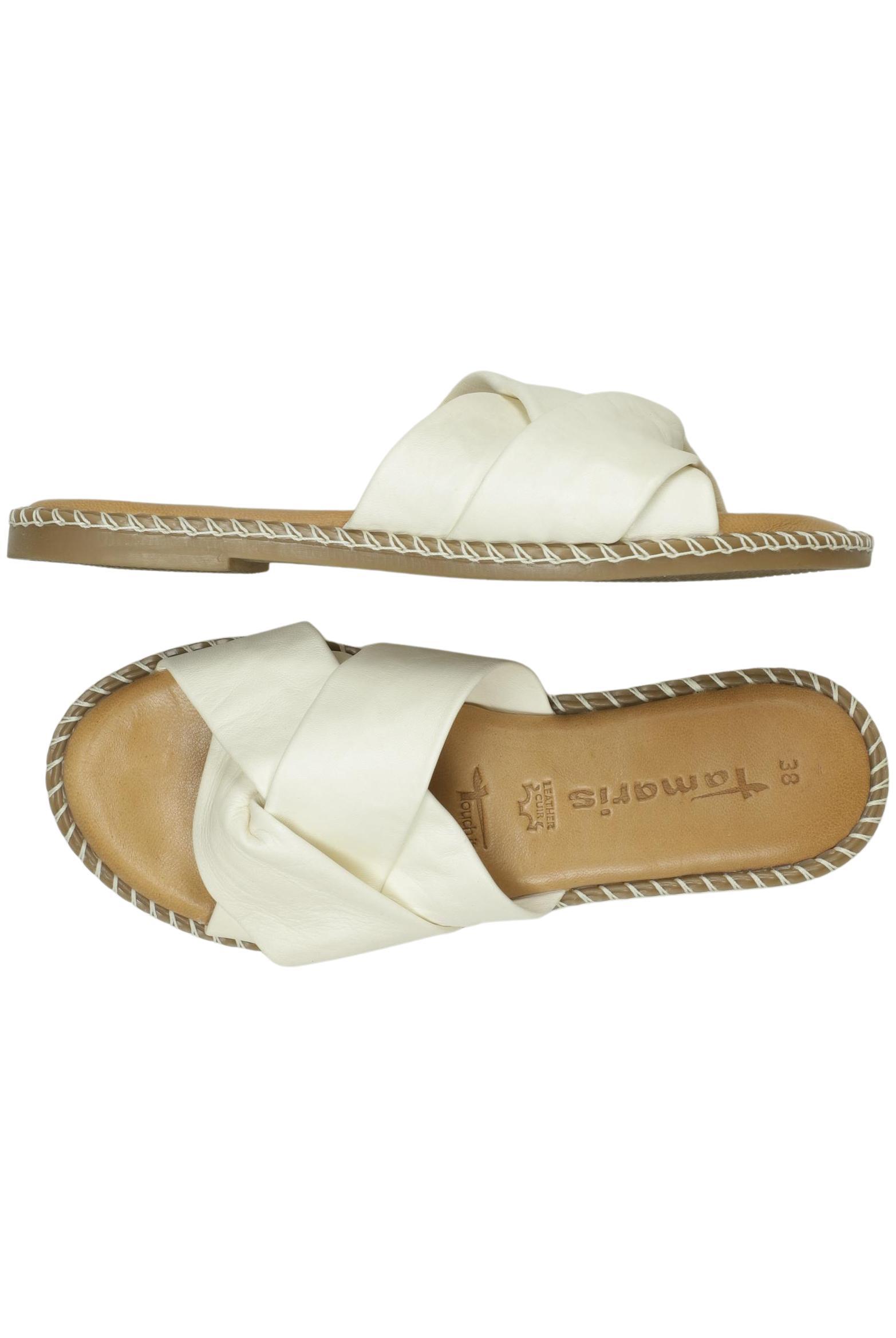 

Tamaris Damen Sandale, cremeweiß, Gr. 38