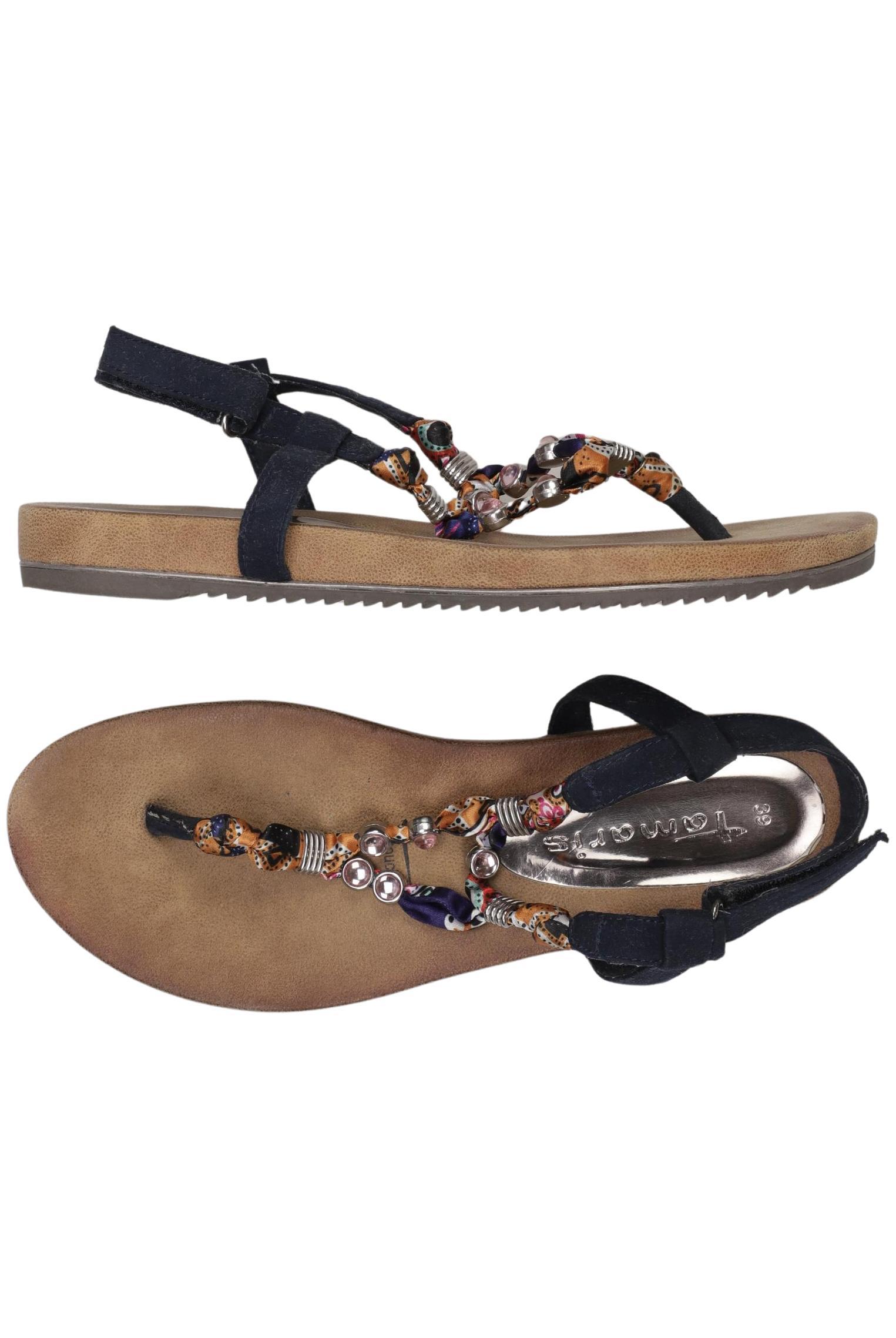 

Tamaris Damen Sandale, marineblau, Gr. 39