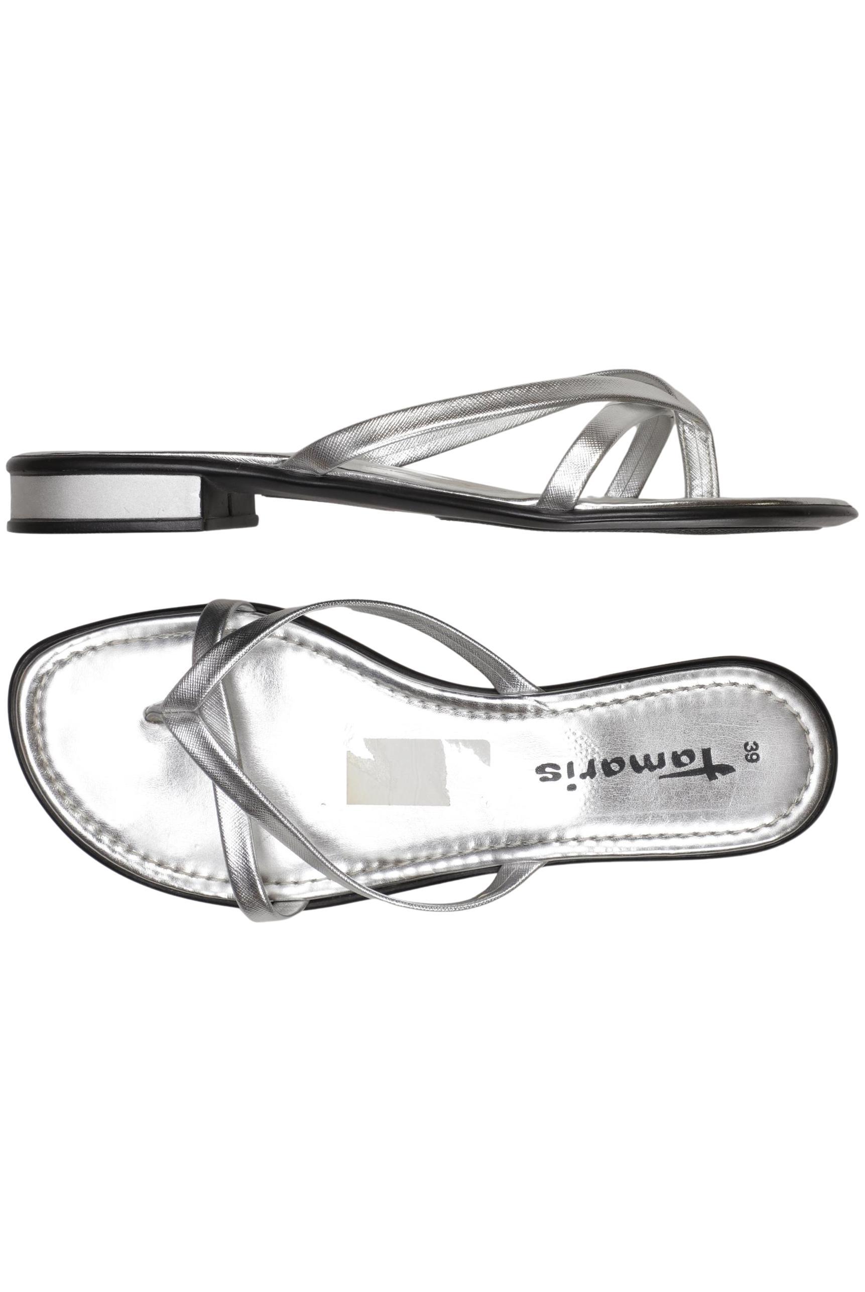 

Tamaris Damen Sandale, silber, Gr. 39