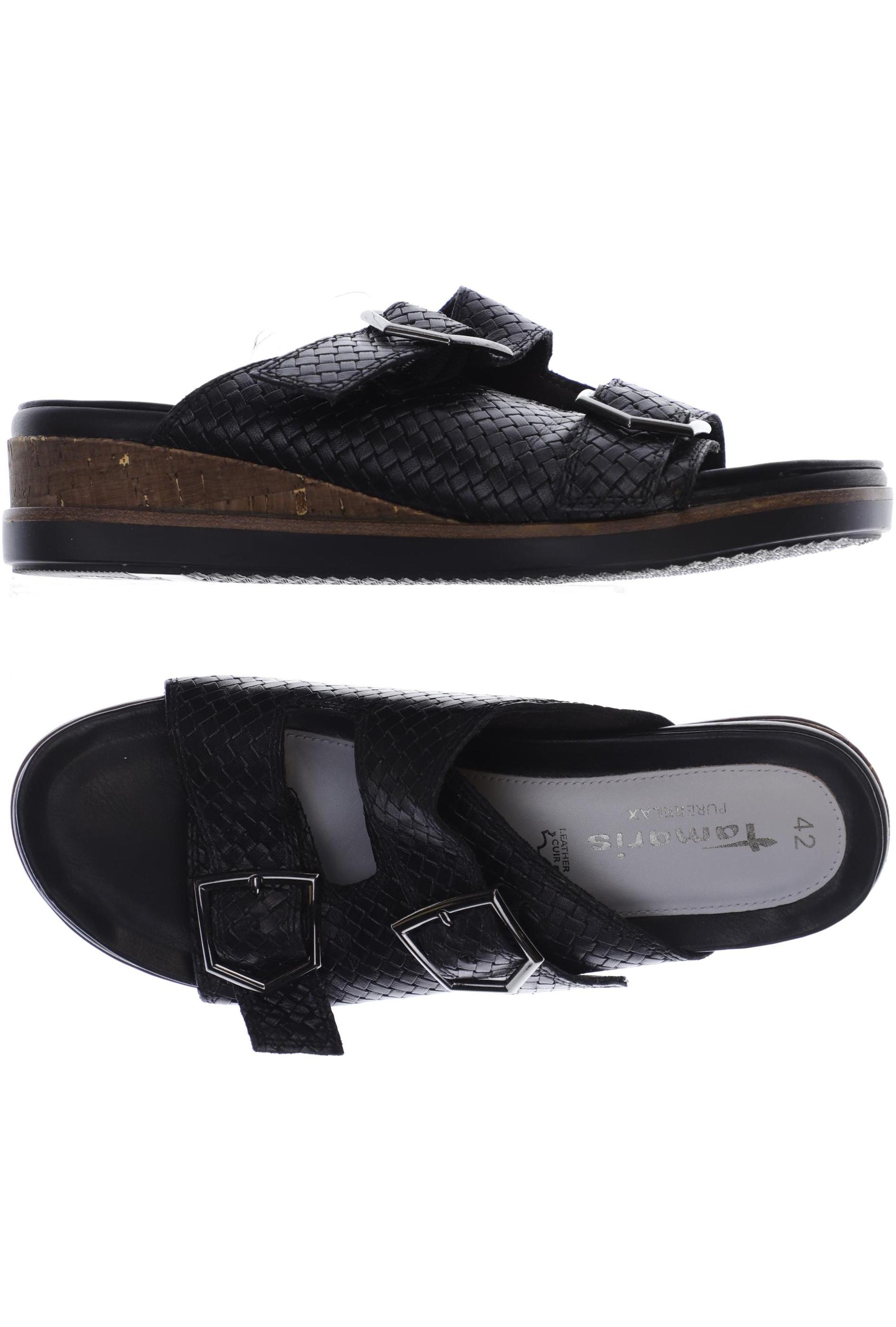 

Tamaris Damen Sandale, schwarz, Gr. 42