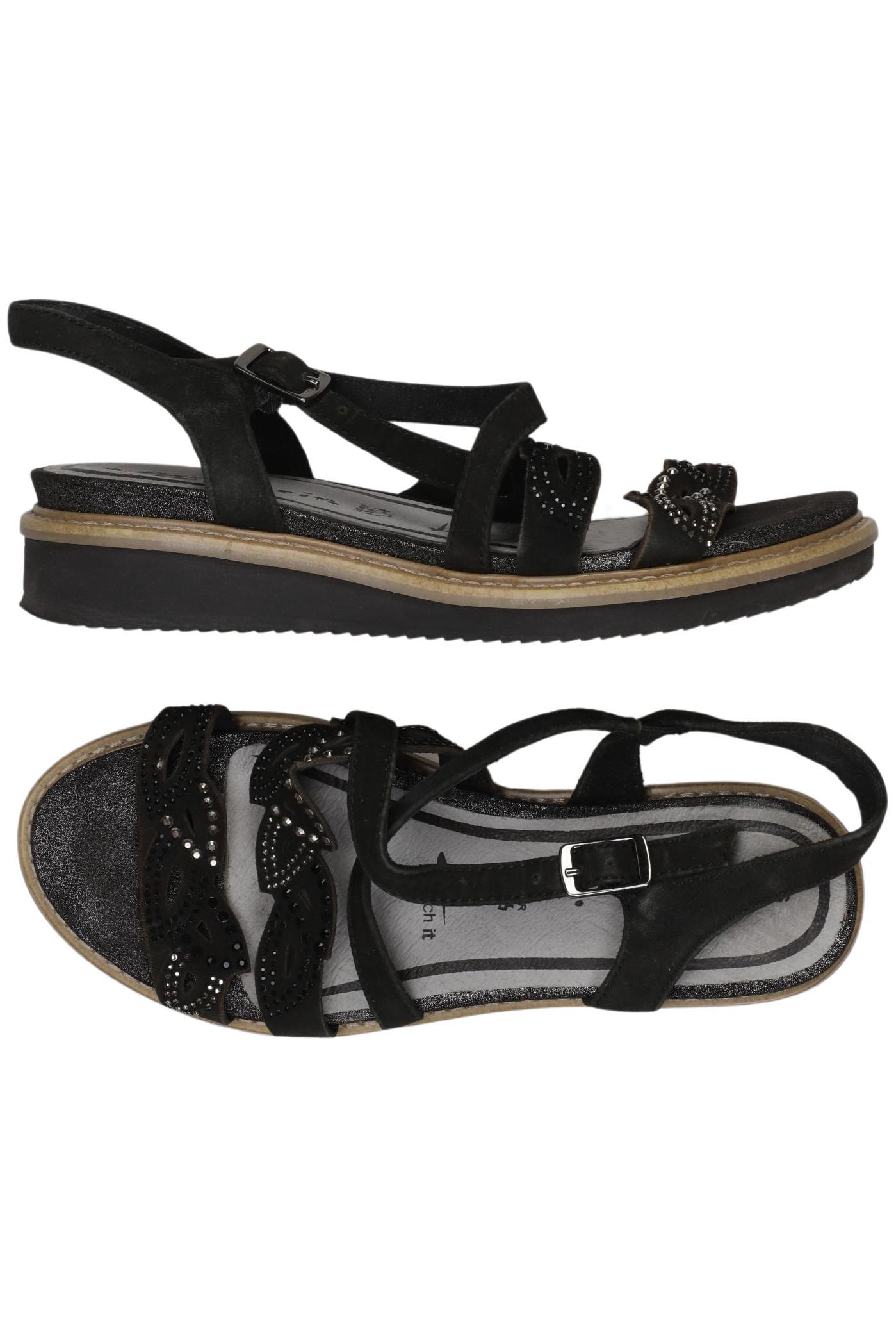 

Tamaris Damen Sandale, schwarz, Gr. 36