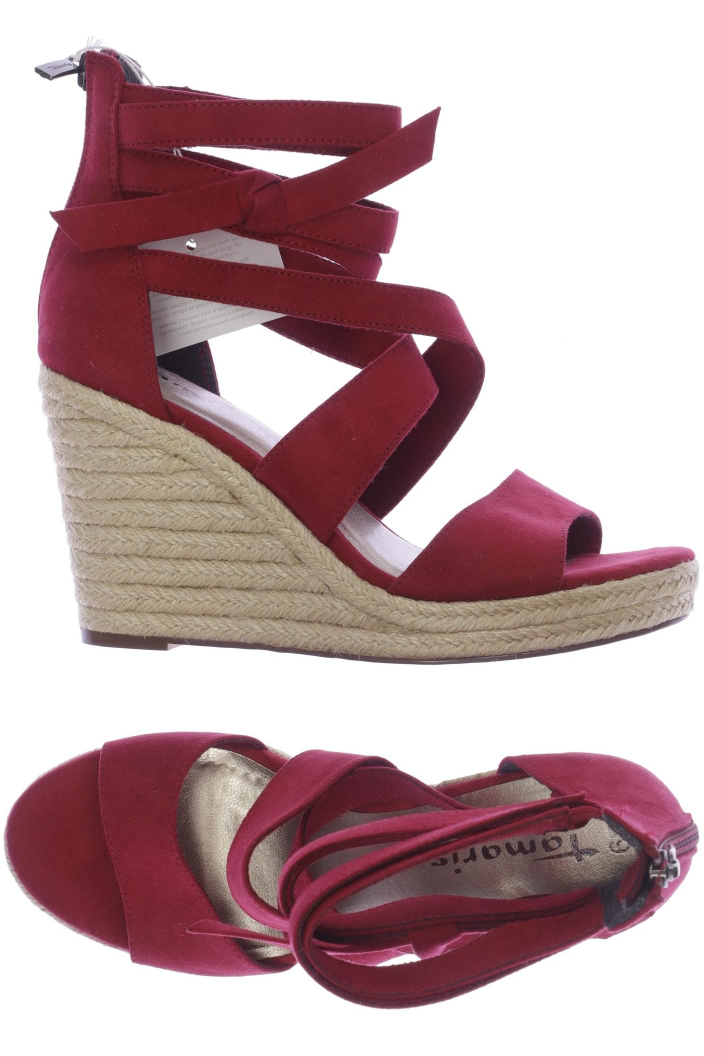 

Tamaris Damen Sandale, rot, Gr. 39