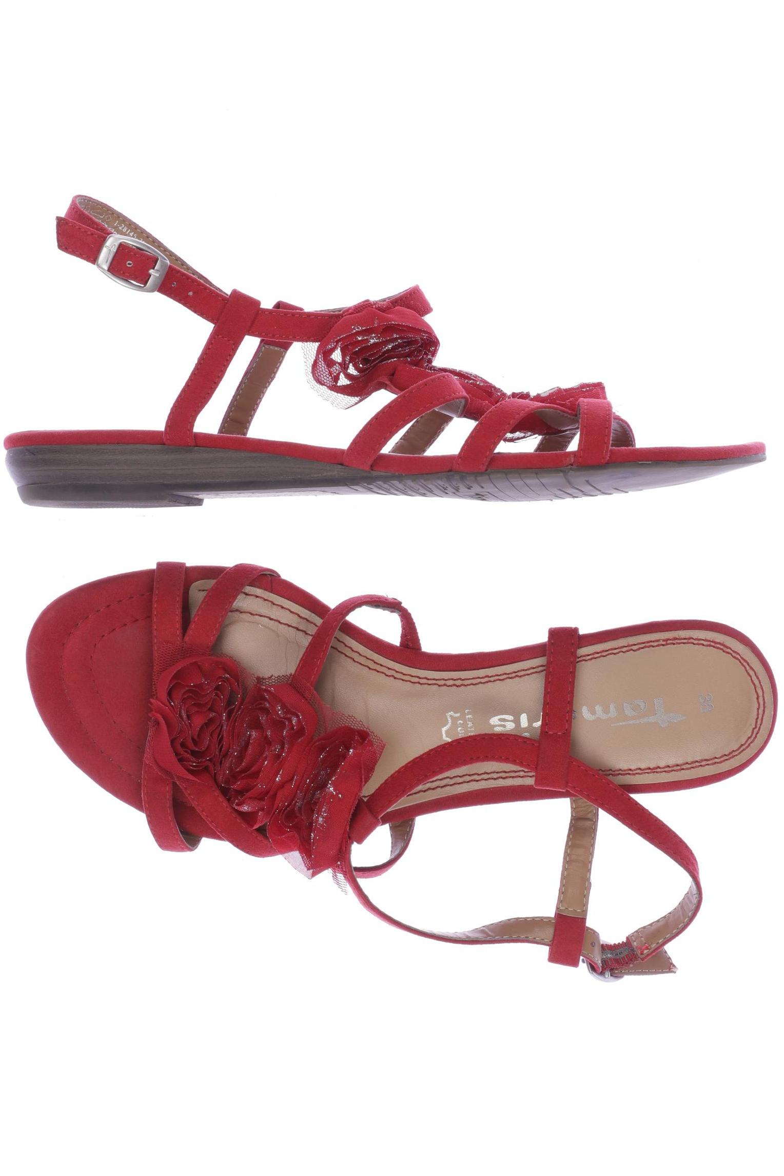 

Tamaris Damen Sandale, rot, Gr. 38