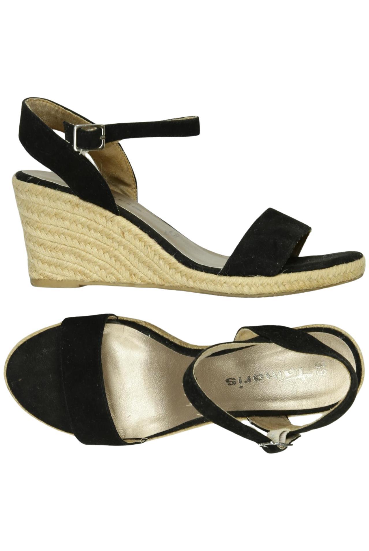 

Tamaris Damen Sandale, schwarz, Gr. 39