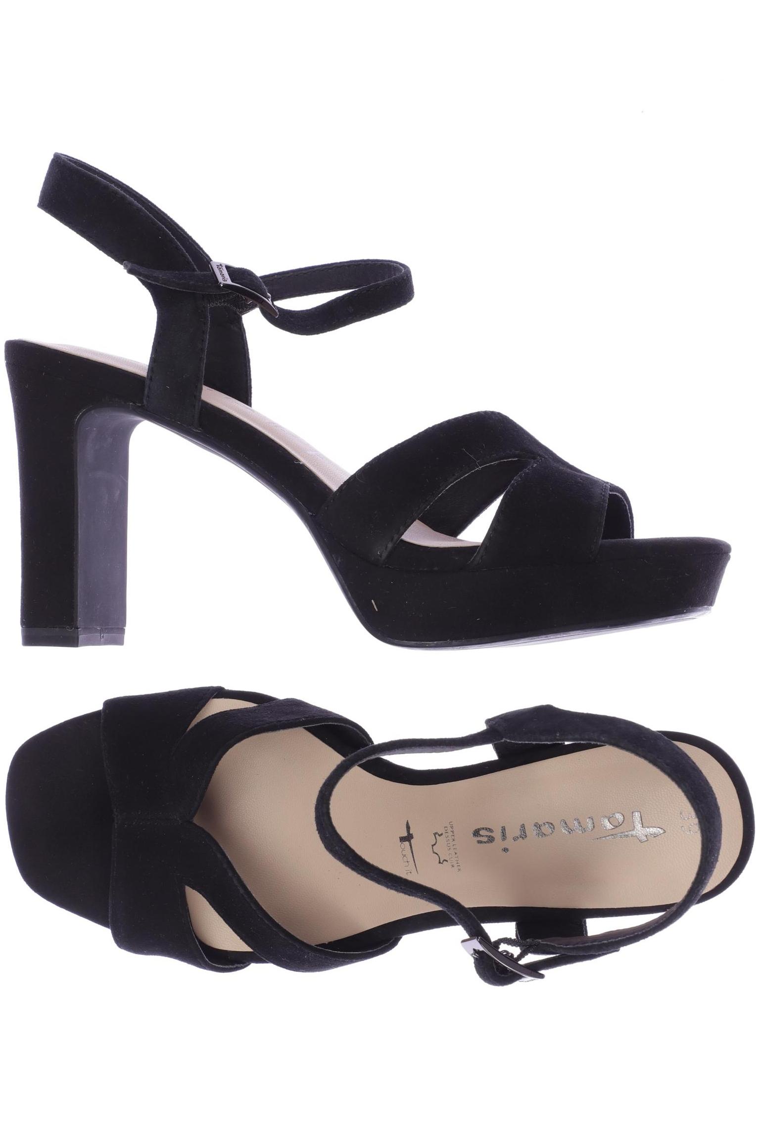 

Tamaris Damen Sandale, schwarz, Gr. 39