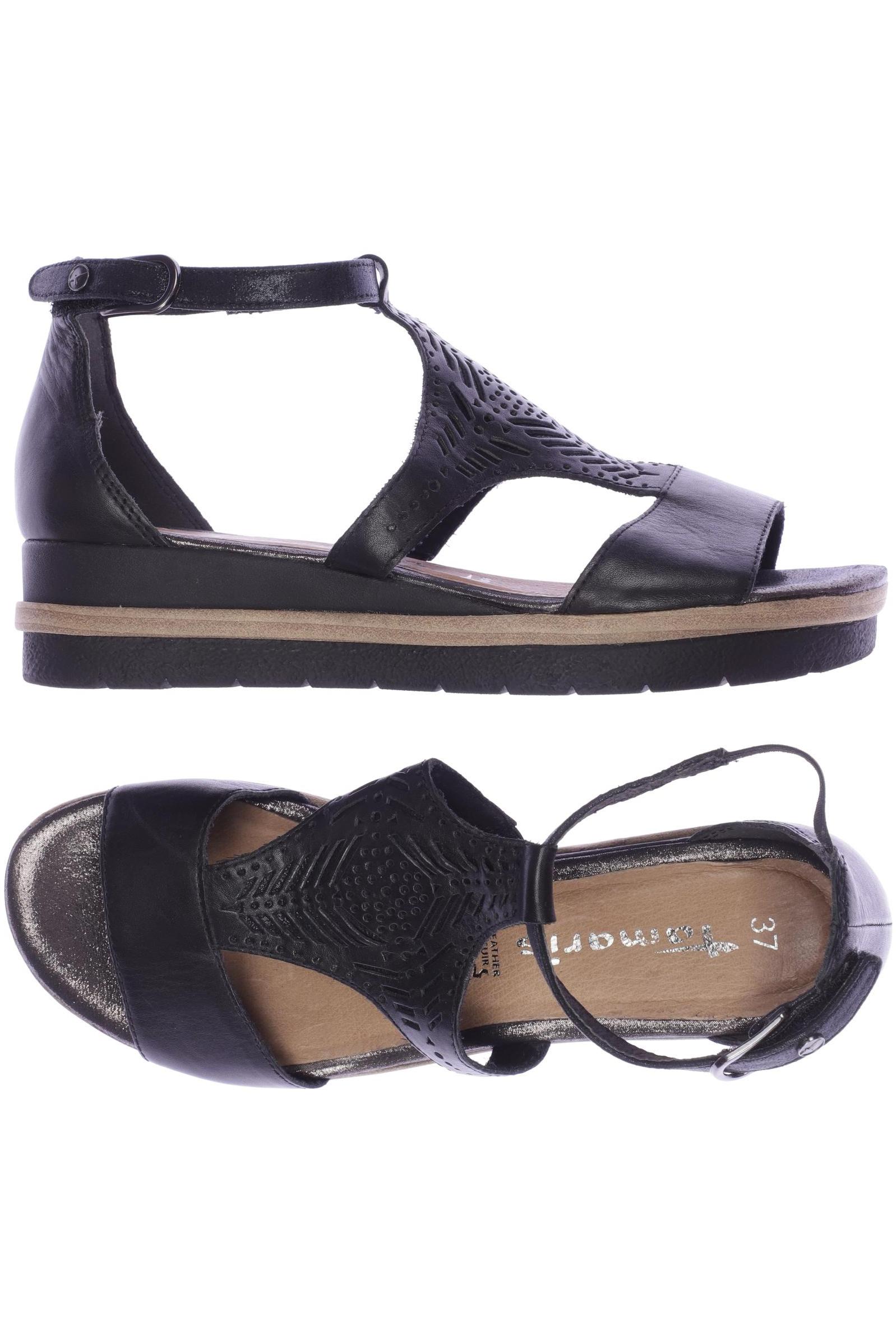 

Tamaris Damen Sandale, schwarz, Gr. 37