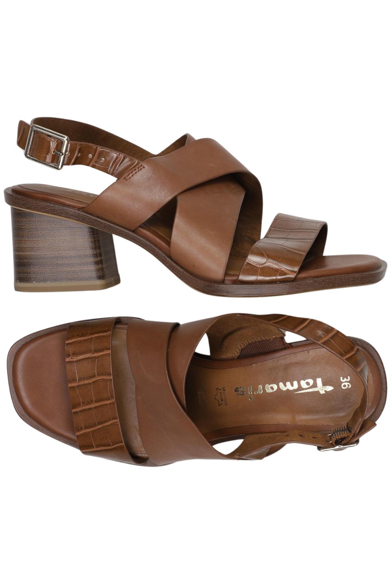 

Tamaris Damen Sandale, braun, Gr. 36