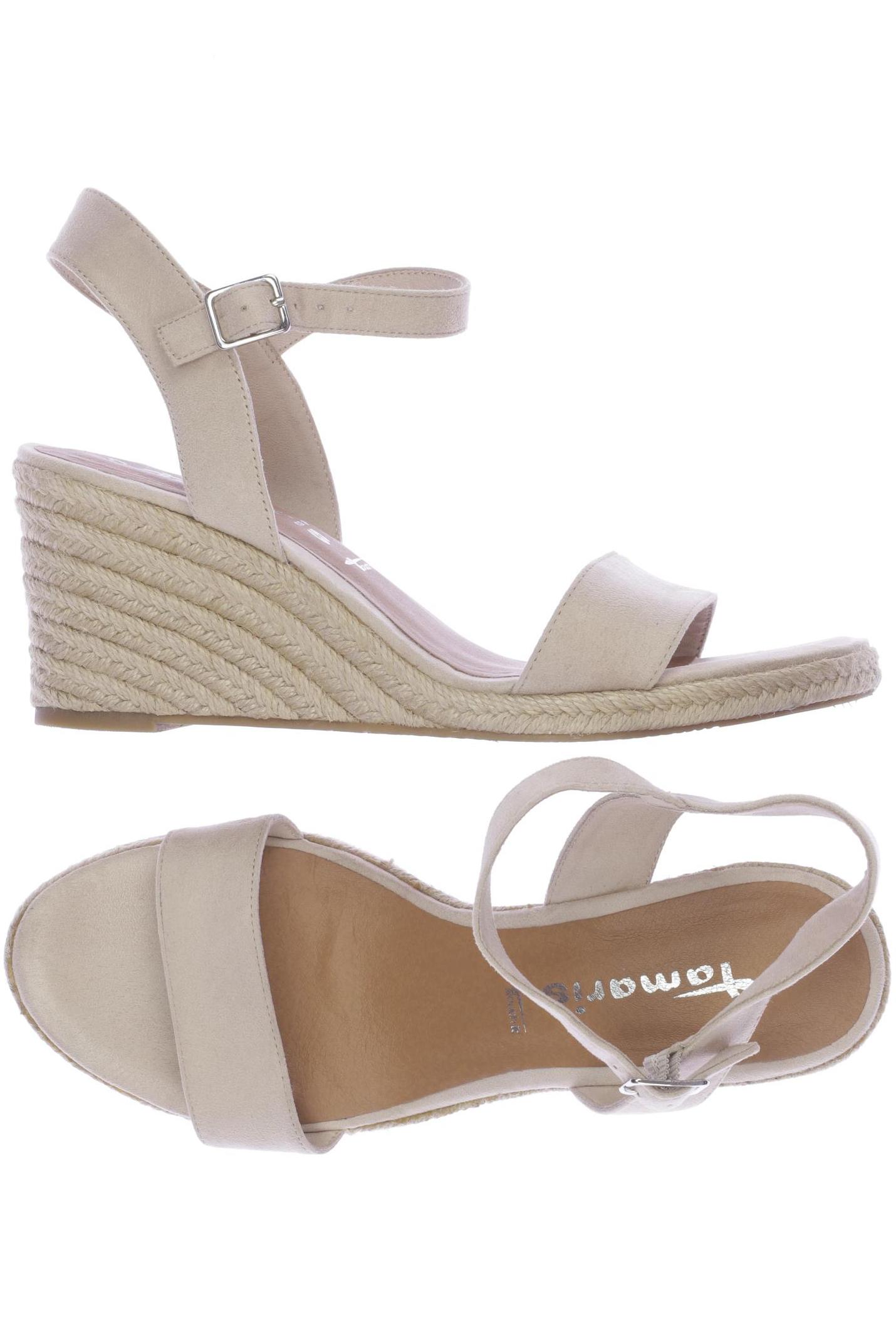 

Tamaris Damen Sandale, beige, Gr. 40