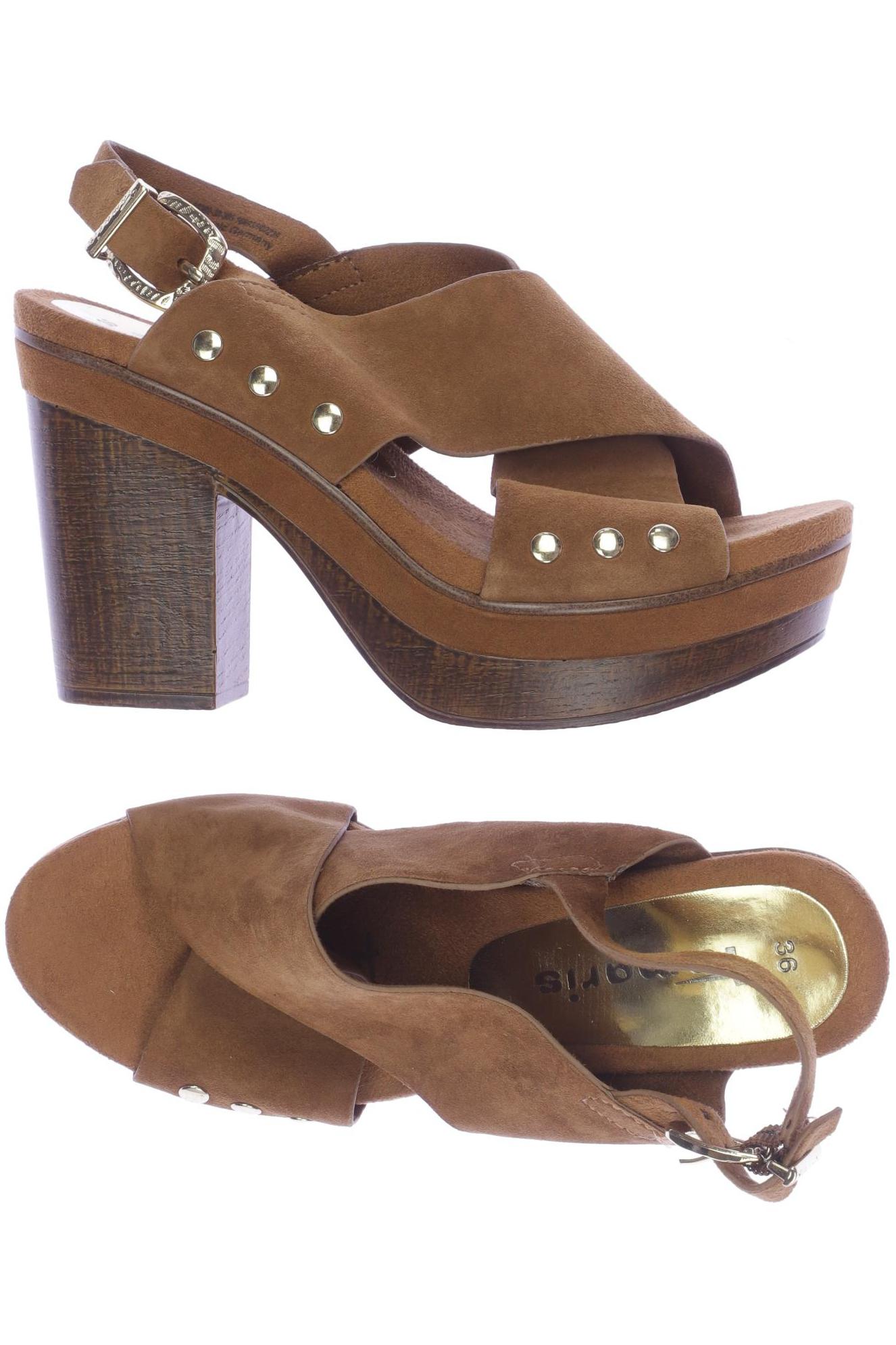 

Tamaris Damen Sandale, braun, Gr. 36