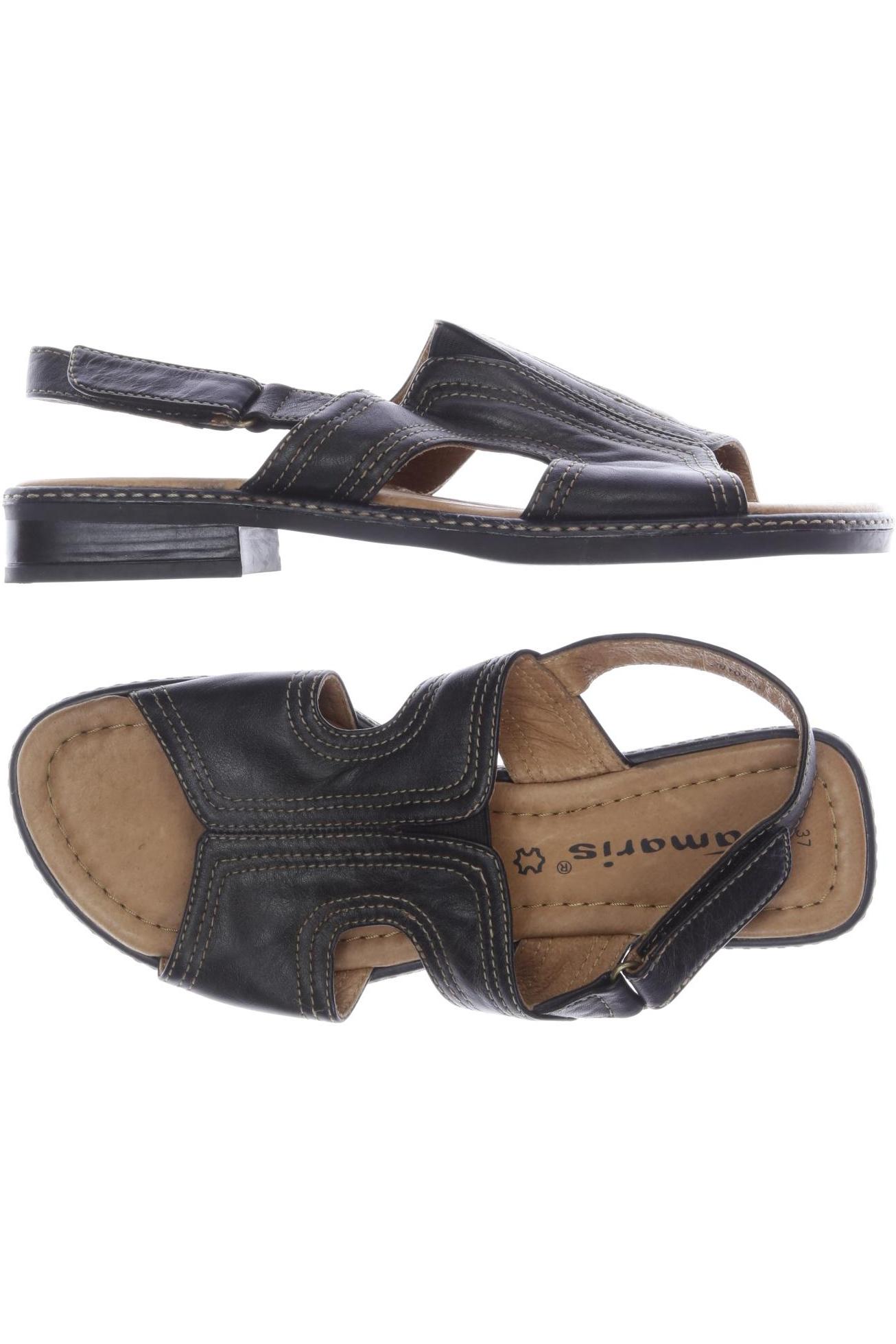 

Tamaris Damen Sandale, schwarz, Gr. 37