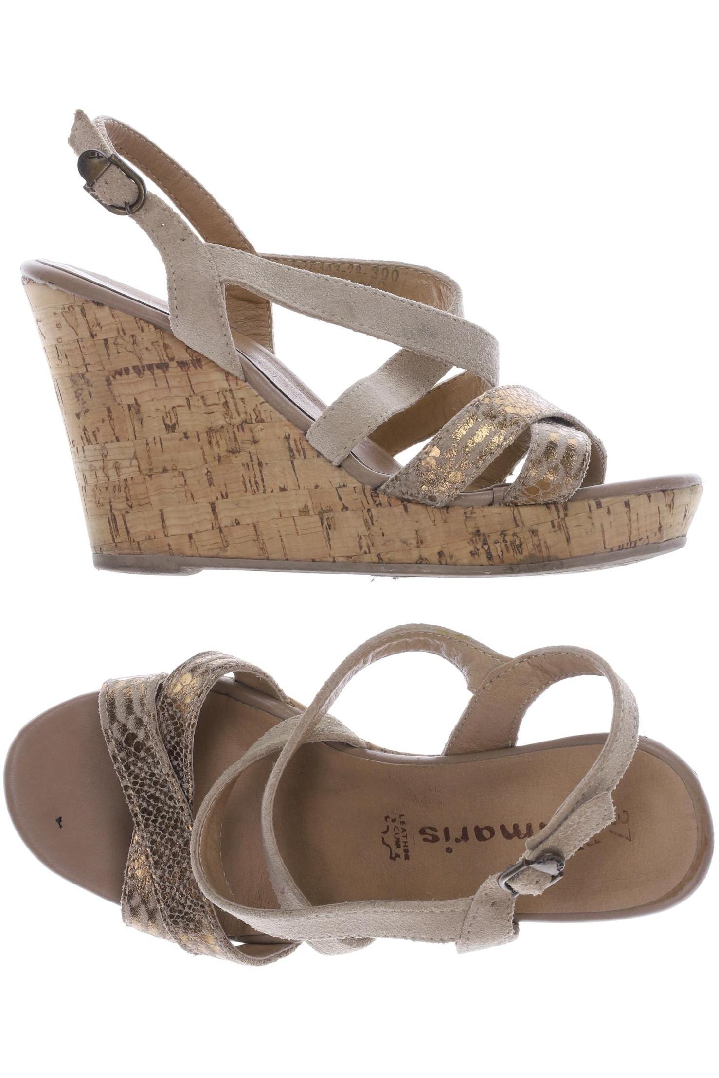 

Tamaris Damen Sandale, beige, Gr. 37