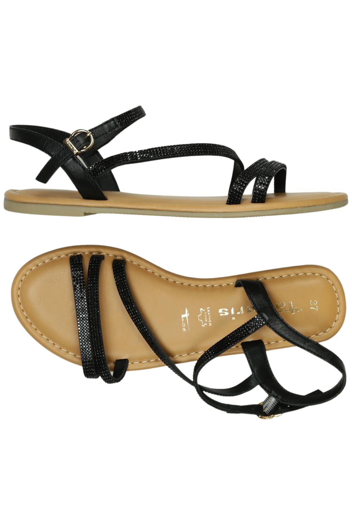 

Tamaris Damen Sandale, schwarz, Gr. 37