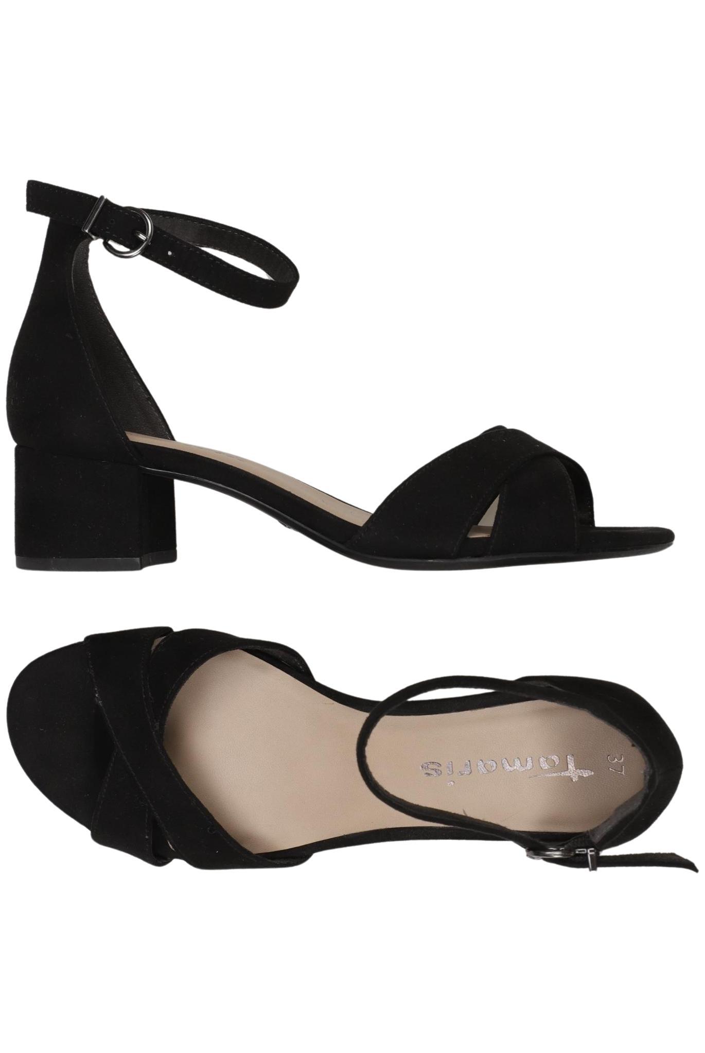 

Tamaris Damen Sandale, schwarz, Gr. 37