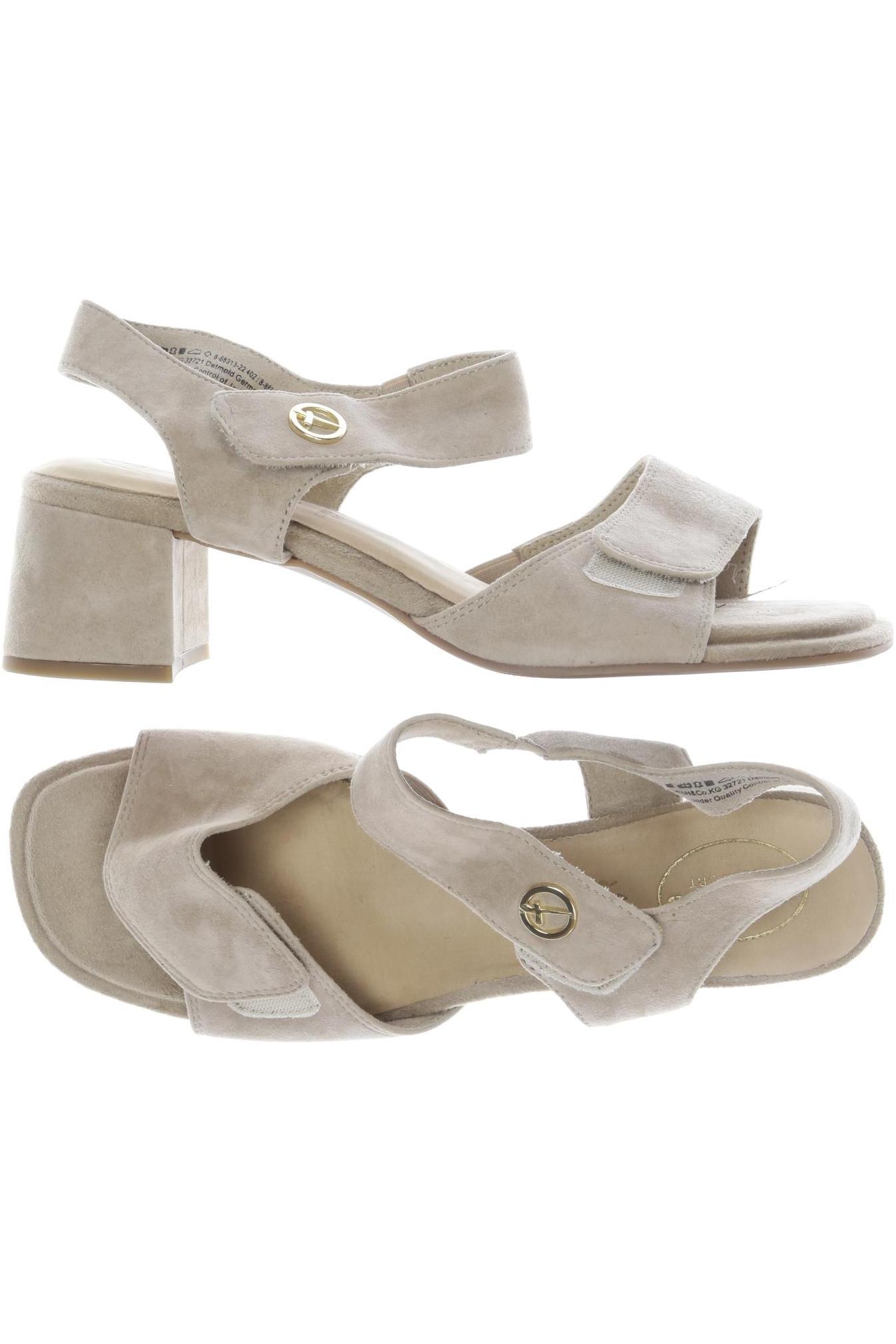 

Tamaris Damen Sandale, beige, Gr. 41