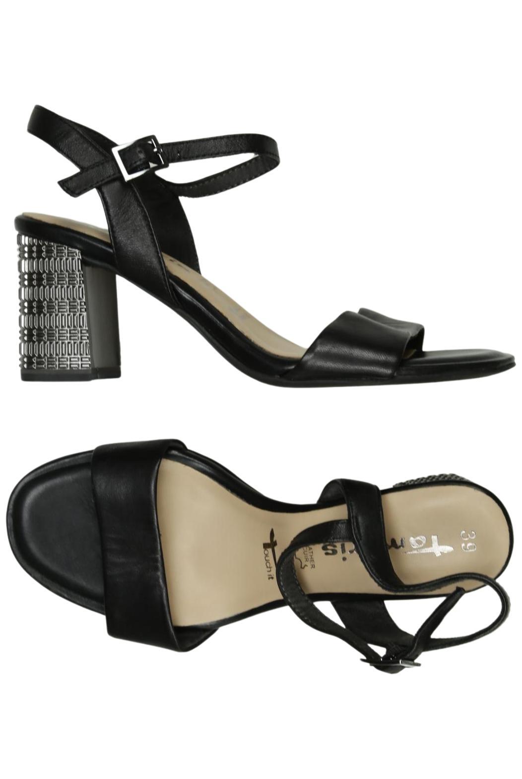 

Tamaris Damen Sandale, schwarz, Gr. 39