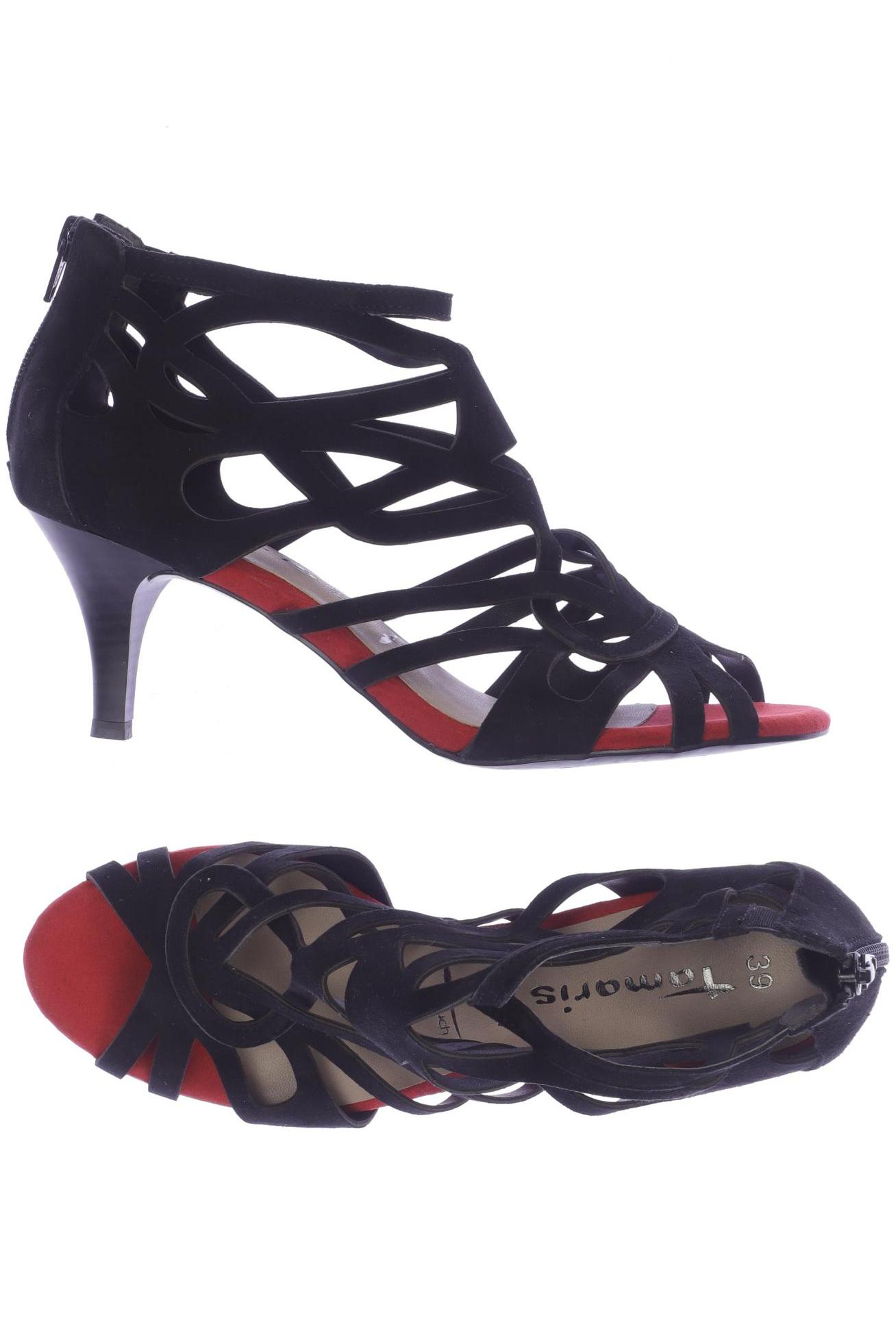 

Tamaris Damen Sandale, schwarz, Gr. 39