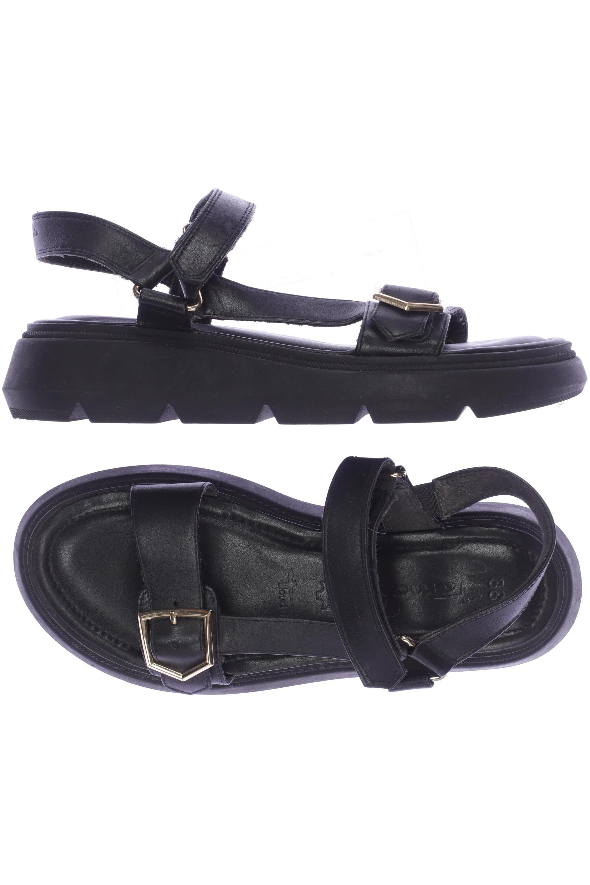 

Tamaris Damen Sandale, schwarz, Gr. 38