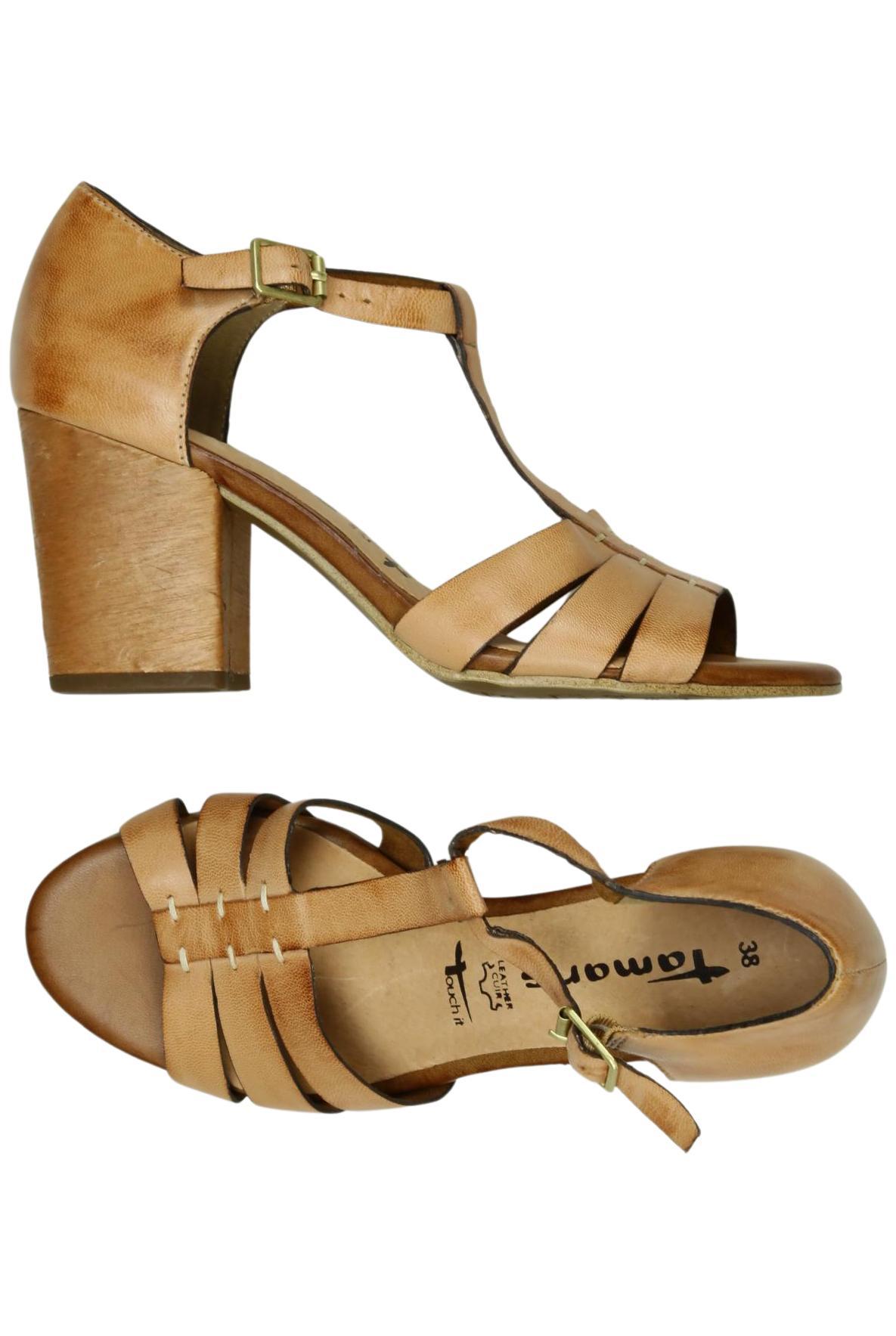 

Tamaris Damen Sandale, braun, Gr. 38