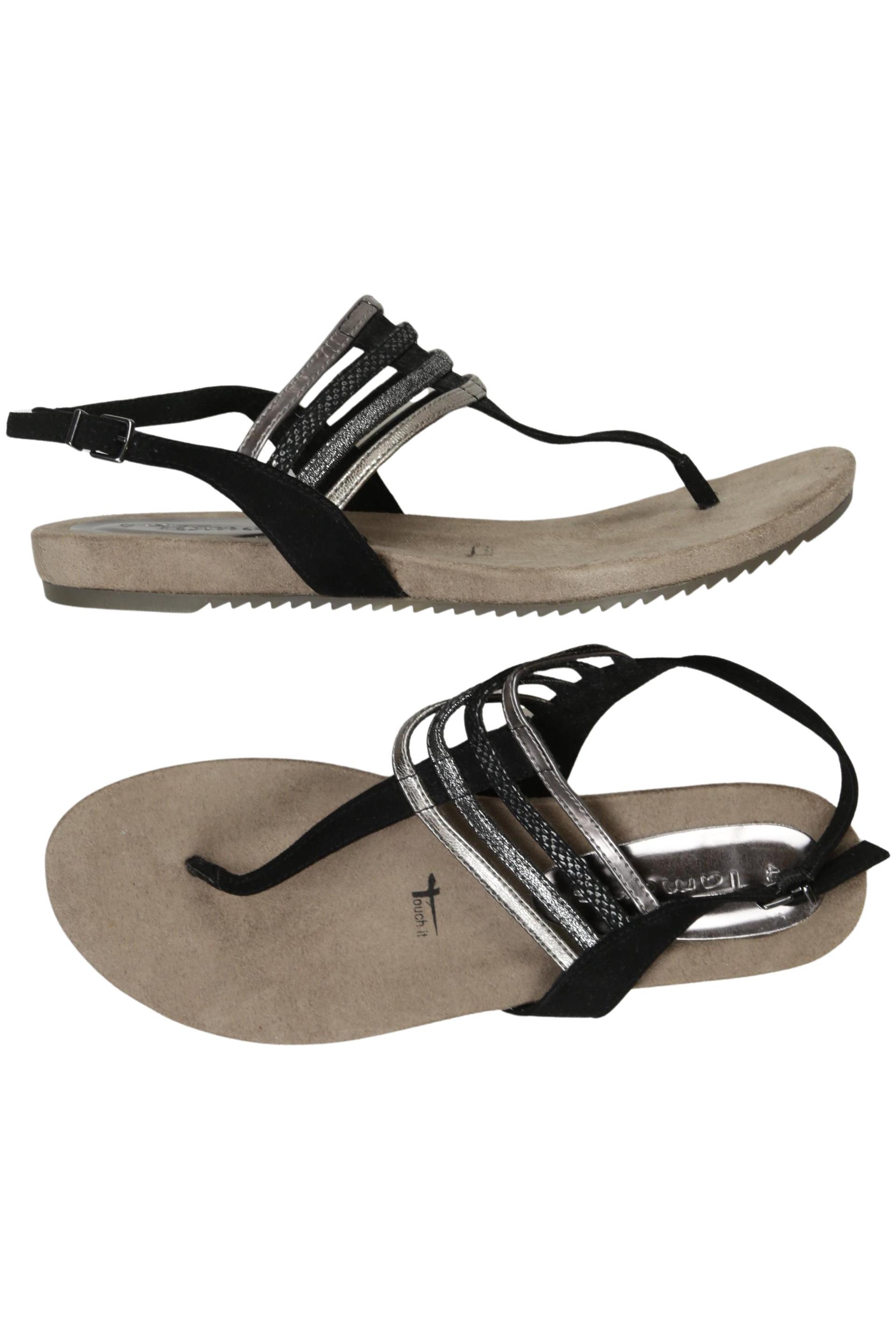 

Tamaris Damen Sandale, schwarz, Gr. 42