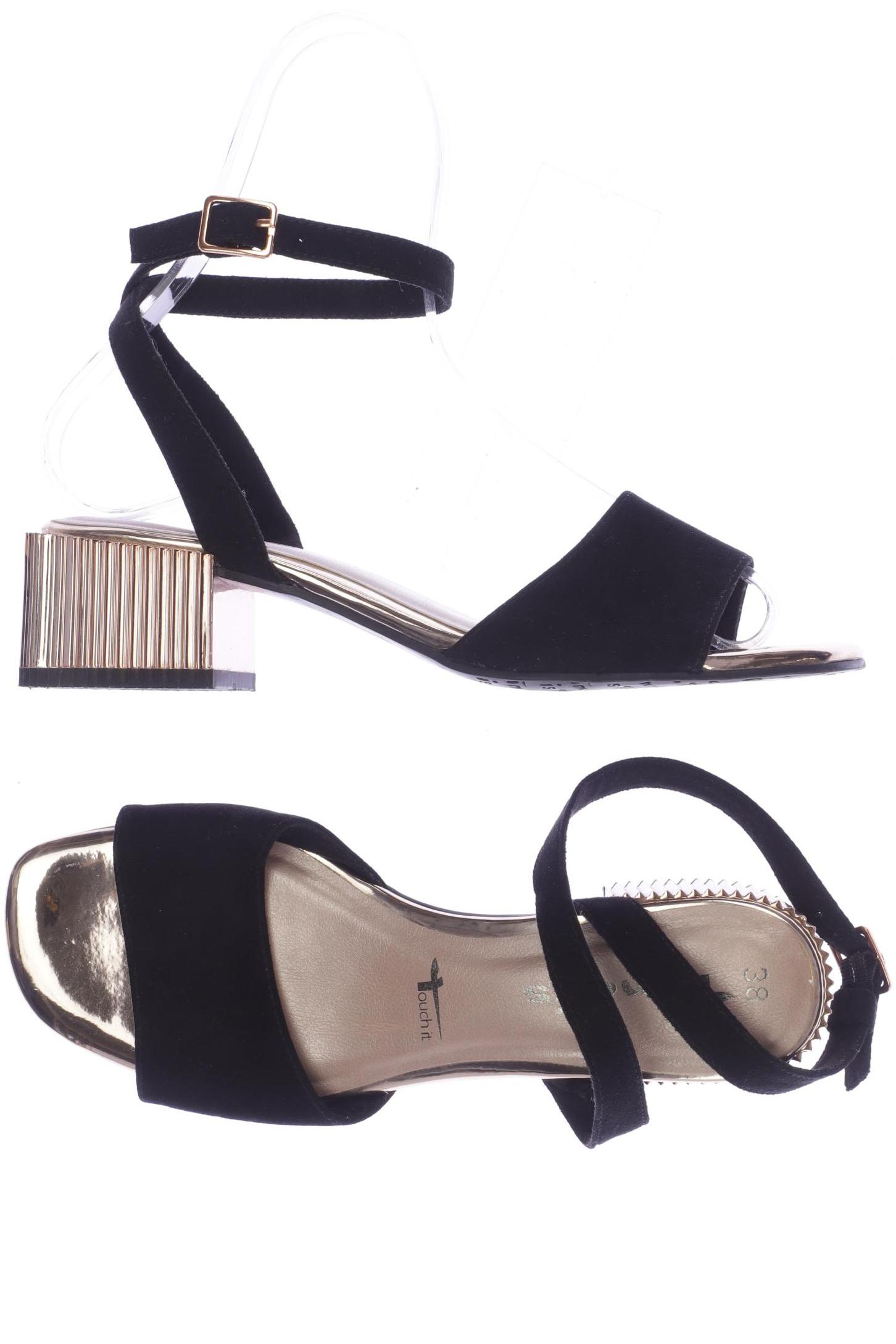 

Tamaris Damen Sandale, schwarz, Gr. 38