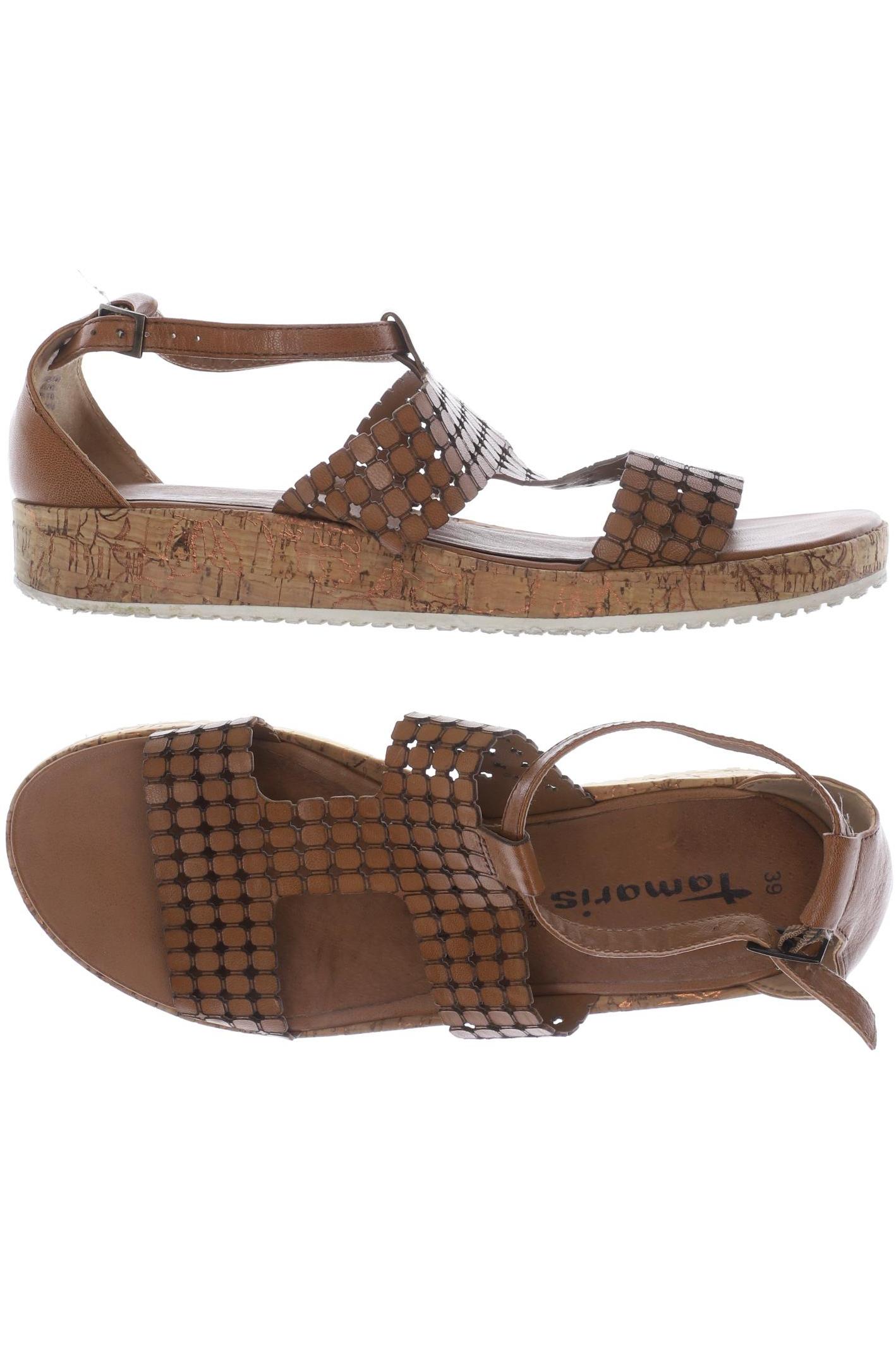 

Tamaris Damen Sandale, braun, Gr. 39
