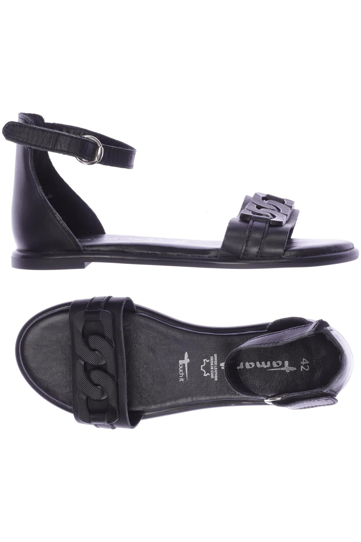

Tamaris Damen Sandale, schwarz, Gr. 42
