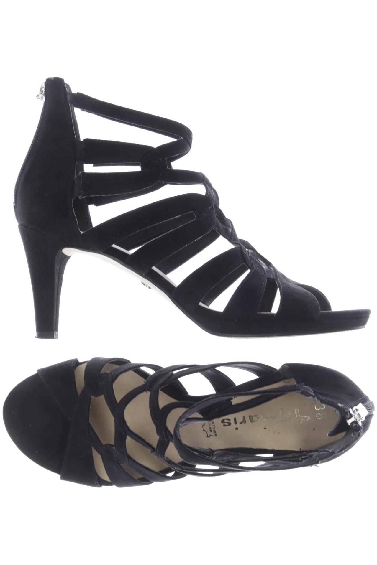 

Tamaris Damen Sandale, schwarz, Gr. 38