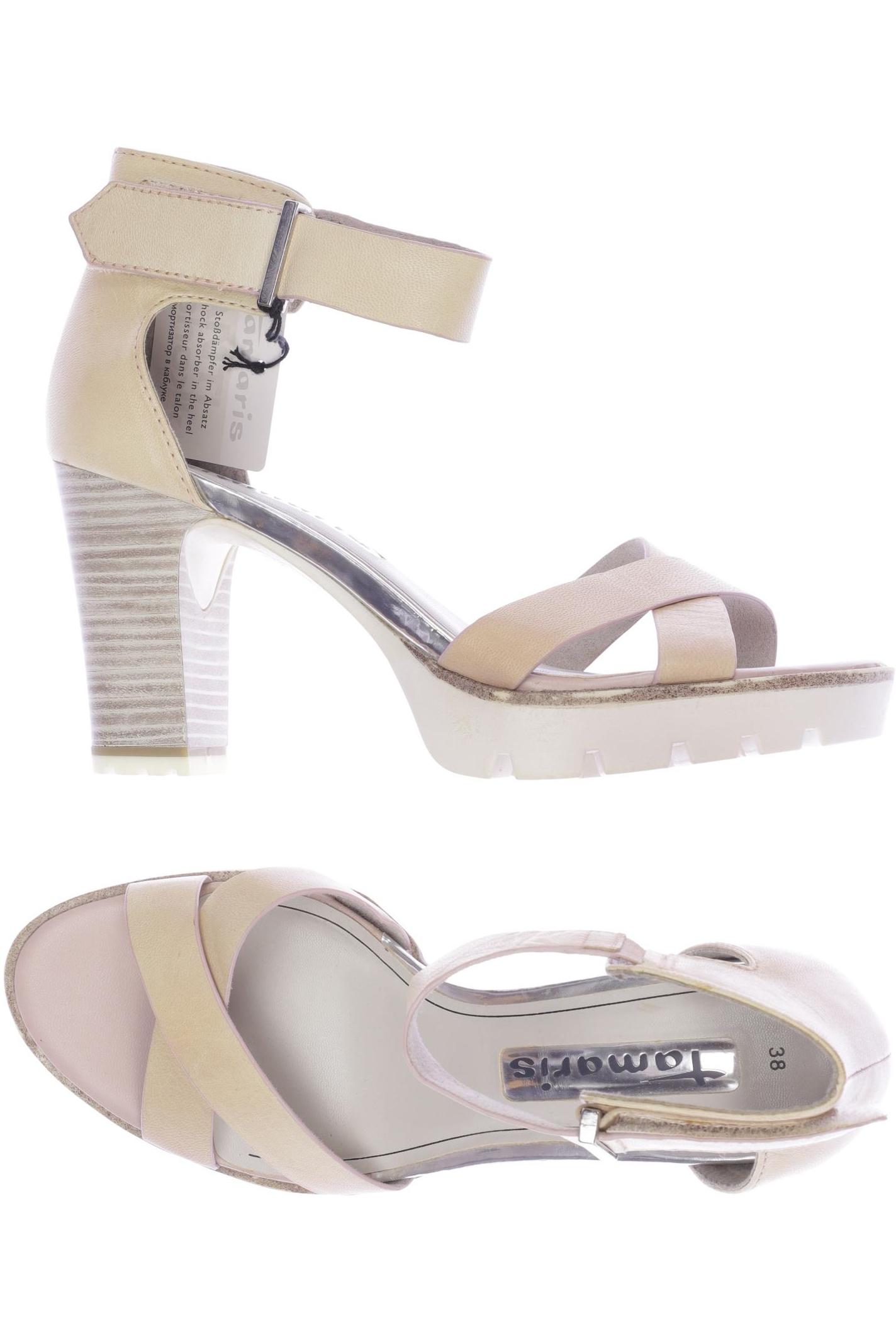 

Tamaris Damen Sandale, beige, Gr. 38