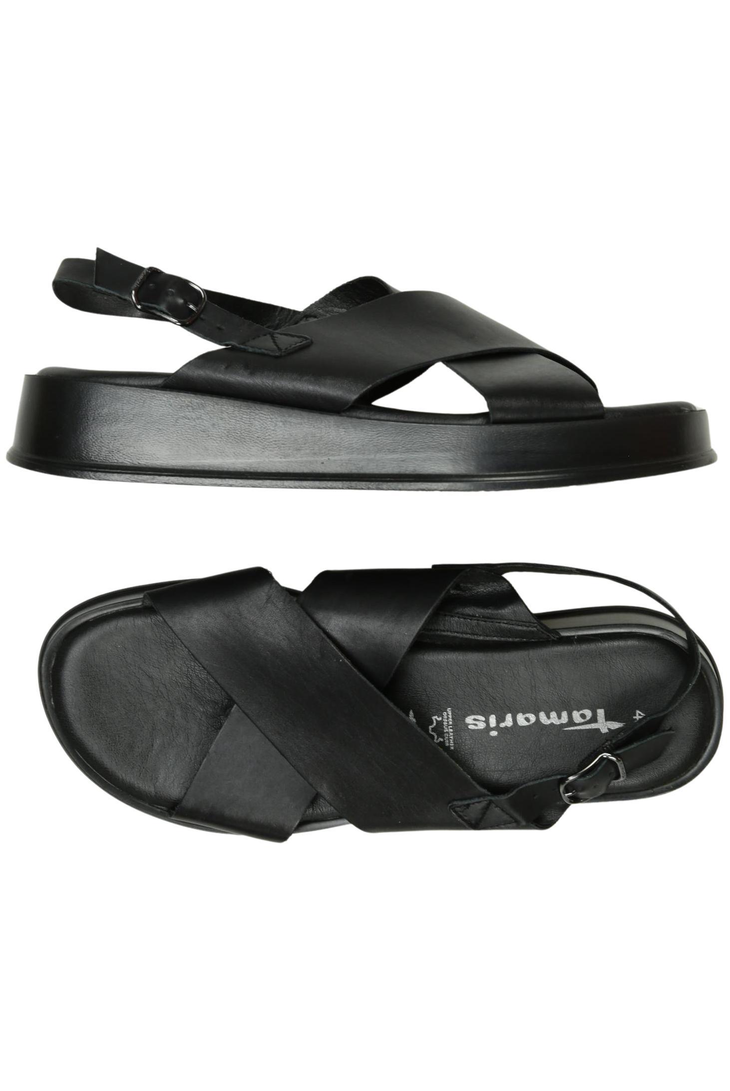 

Tamaris Damen Sandale, schwarz, Gr. 40