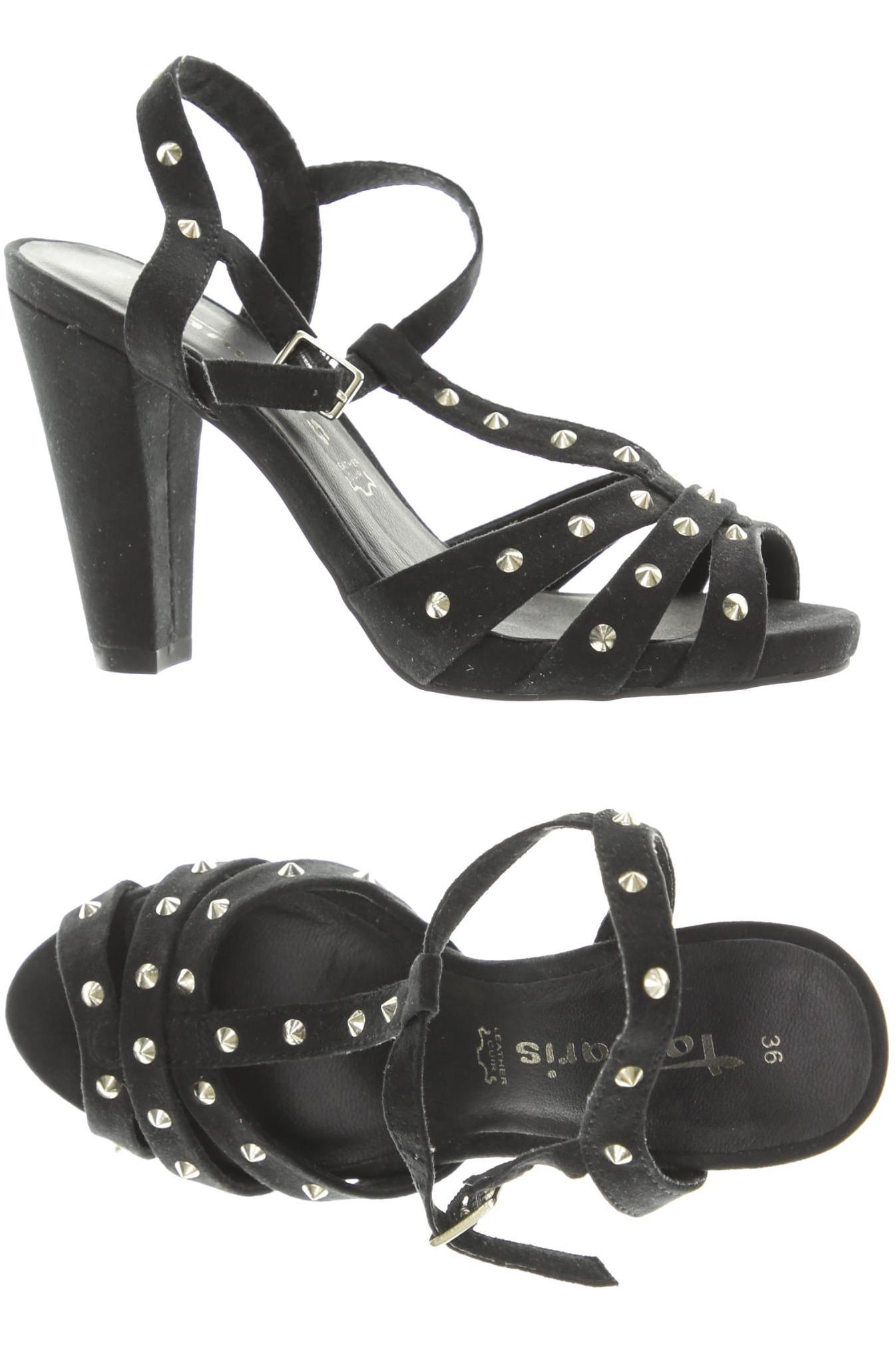 

Tamaris Damen Sandale, schwarz, Gr. 36