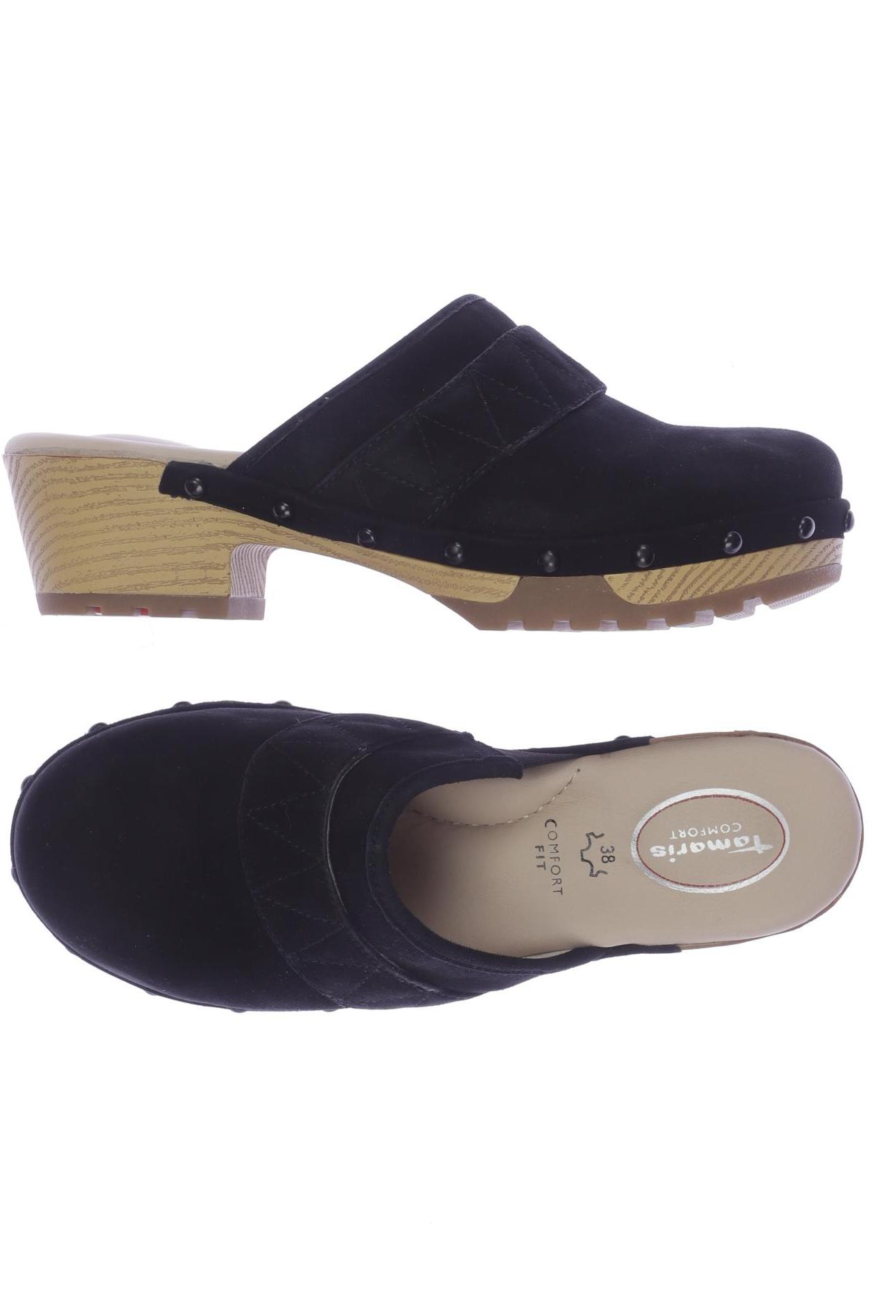 

Tamaris Damen Sandale, schwarz, Gr. 38
