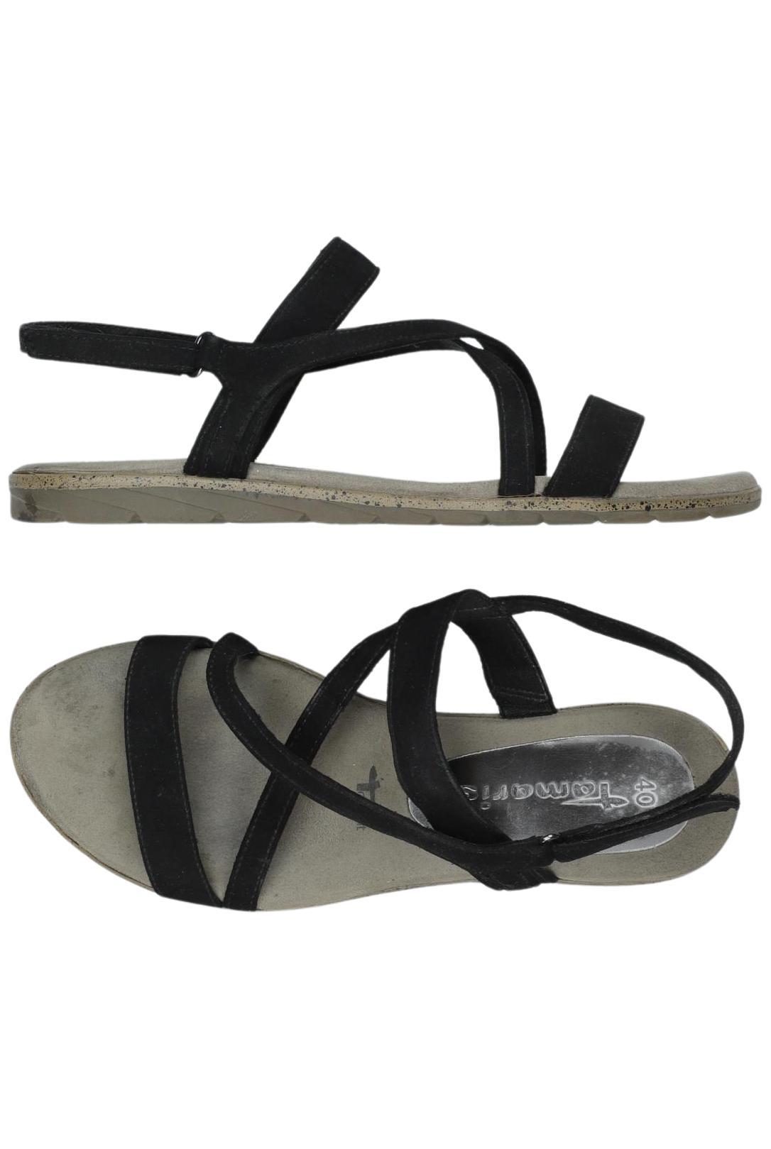 

Tamaris Damen Sandale, schwarz, Gr. 40