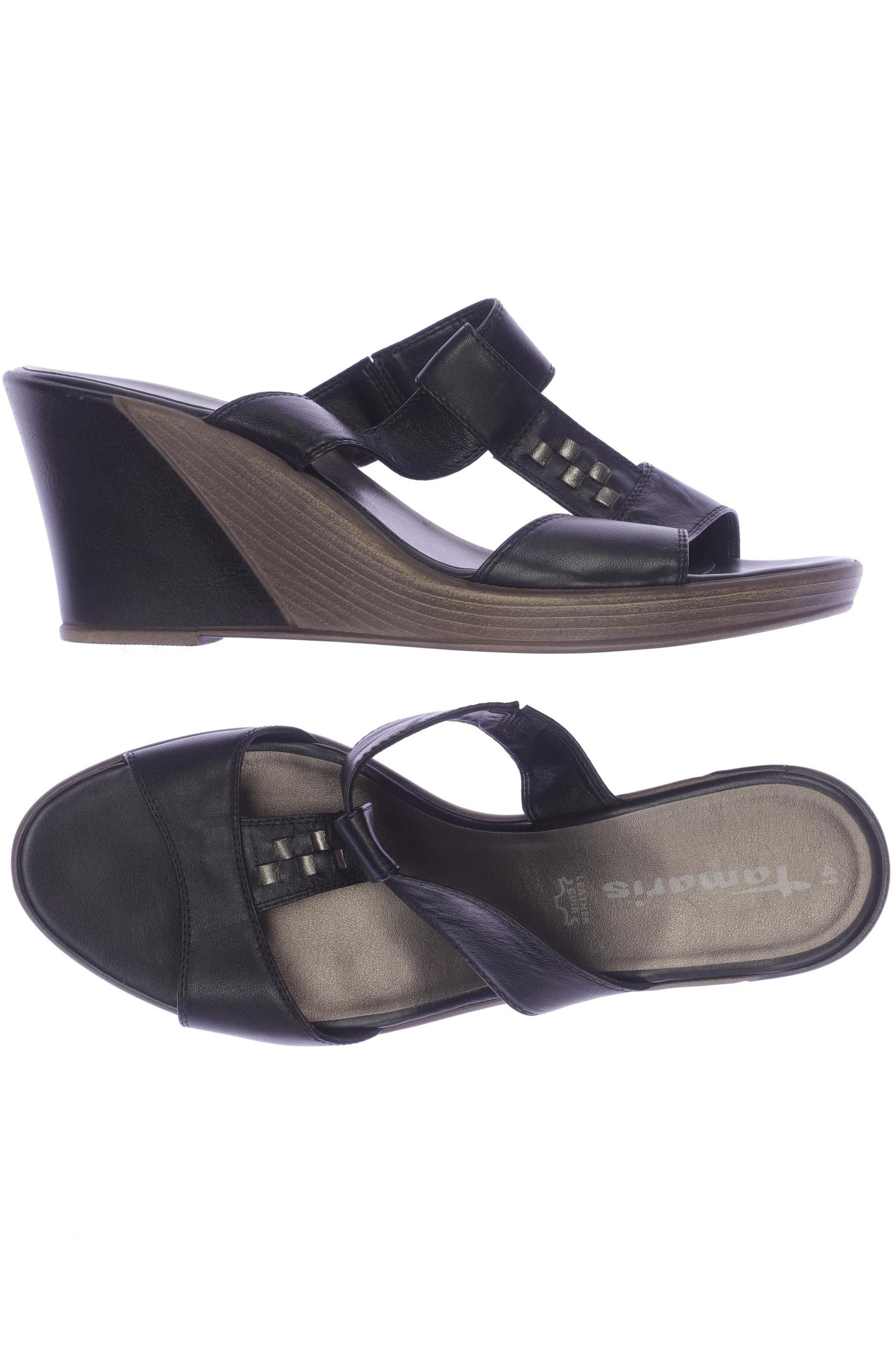 

Tamaris Damen Sandale, schwarz, Gr. 41